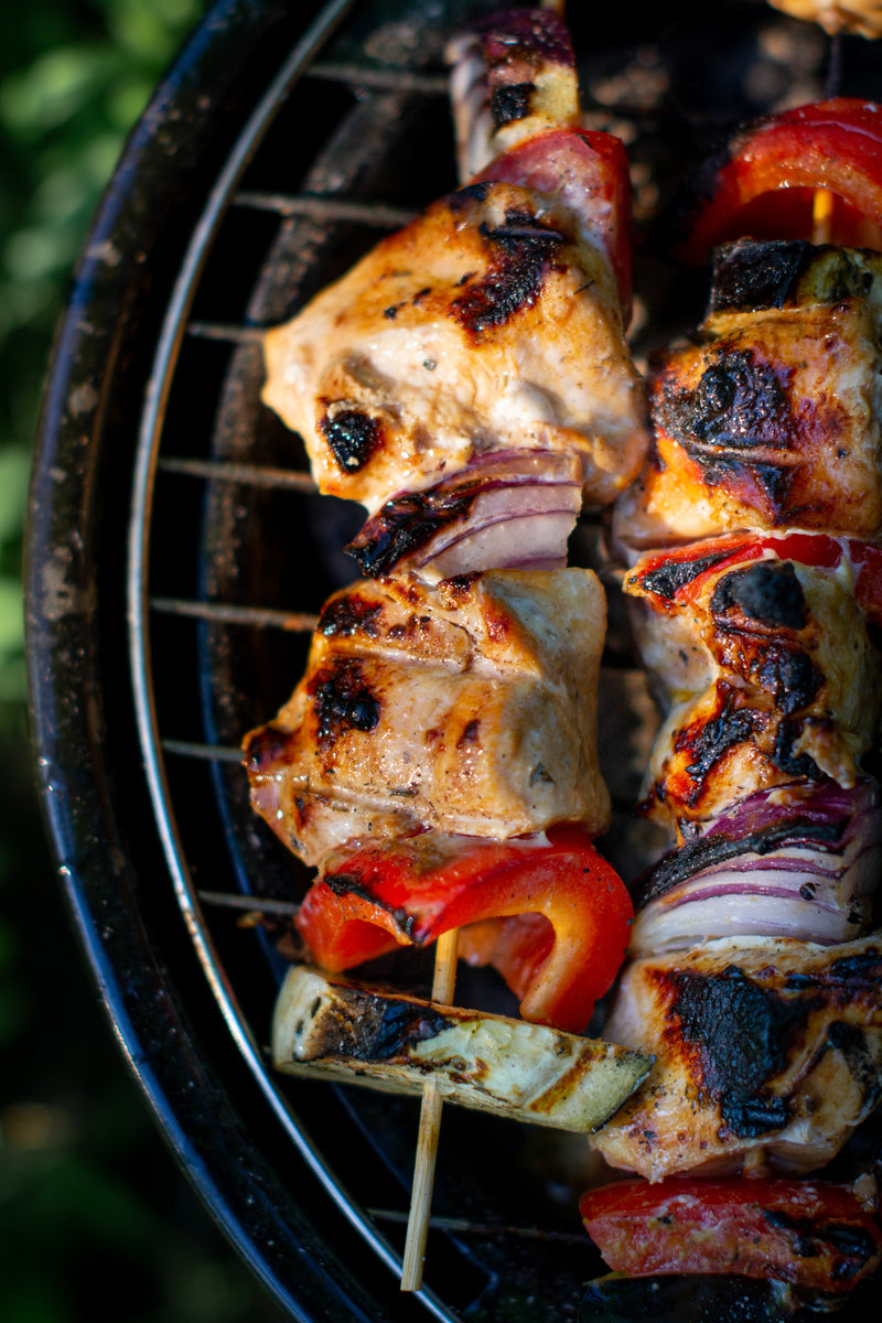 Brochetas de pollo en freidora de aire - Mouvair