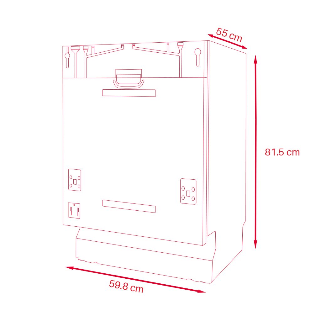 Lavavajillas Integrable EVVO Di.2 Reacondicionado Clase A