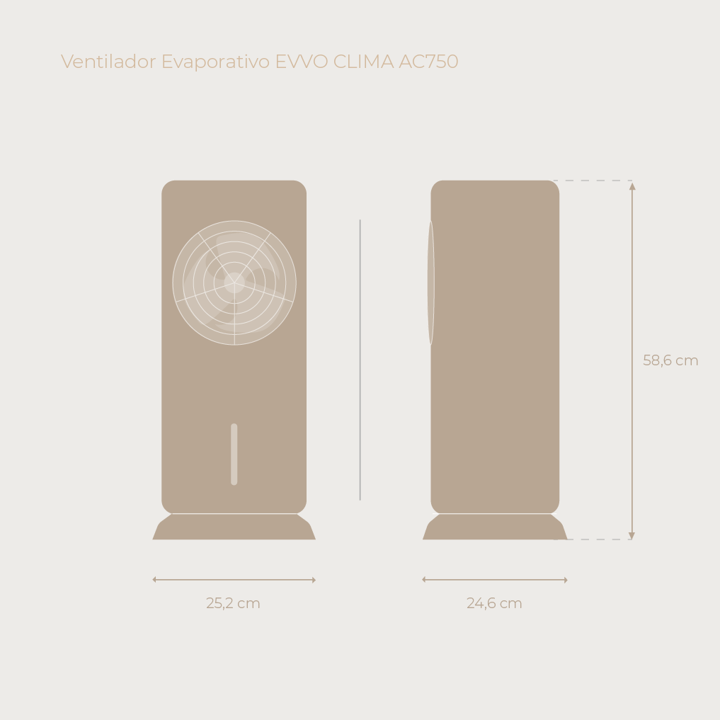 Ventilador Evaporativo EVVO CLIMA AC750