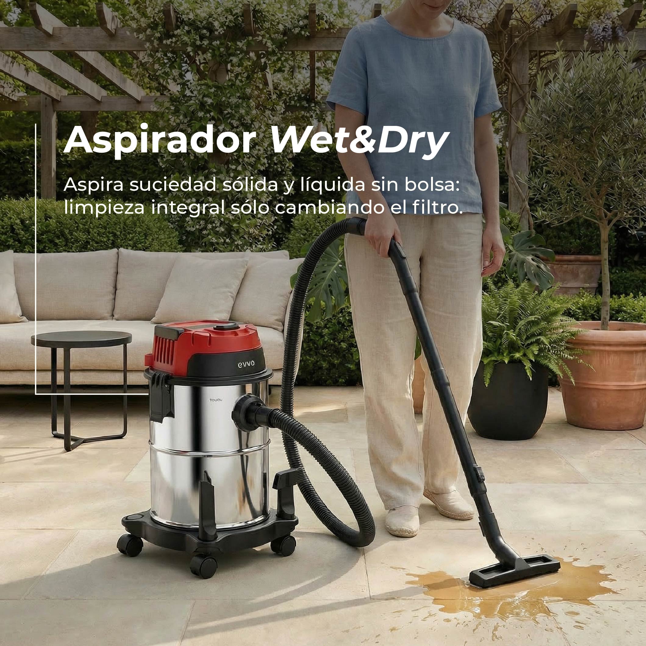 Aspirador de Sólidos y Líquidos EVVO AE82