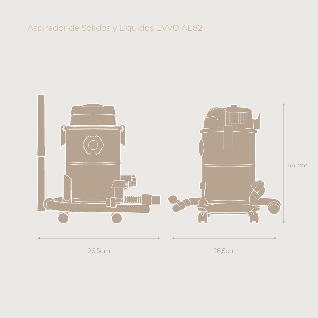 Aspirador de Sólidos y Líquidos EVVO AE82