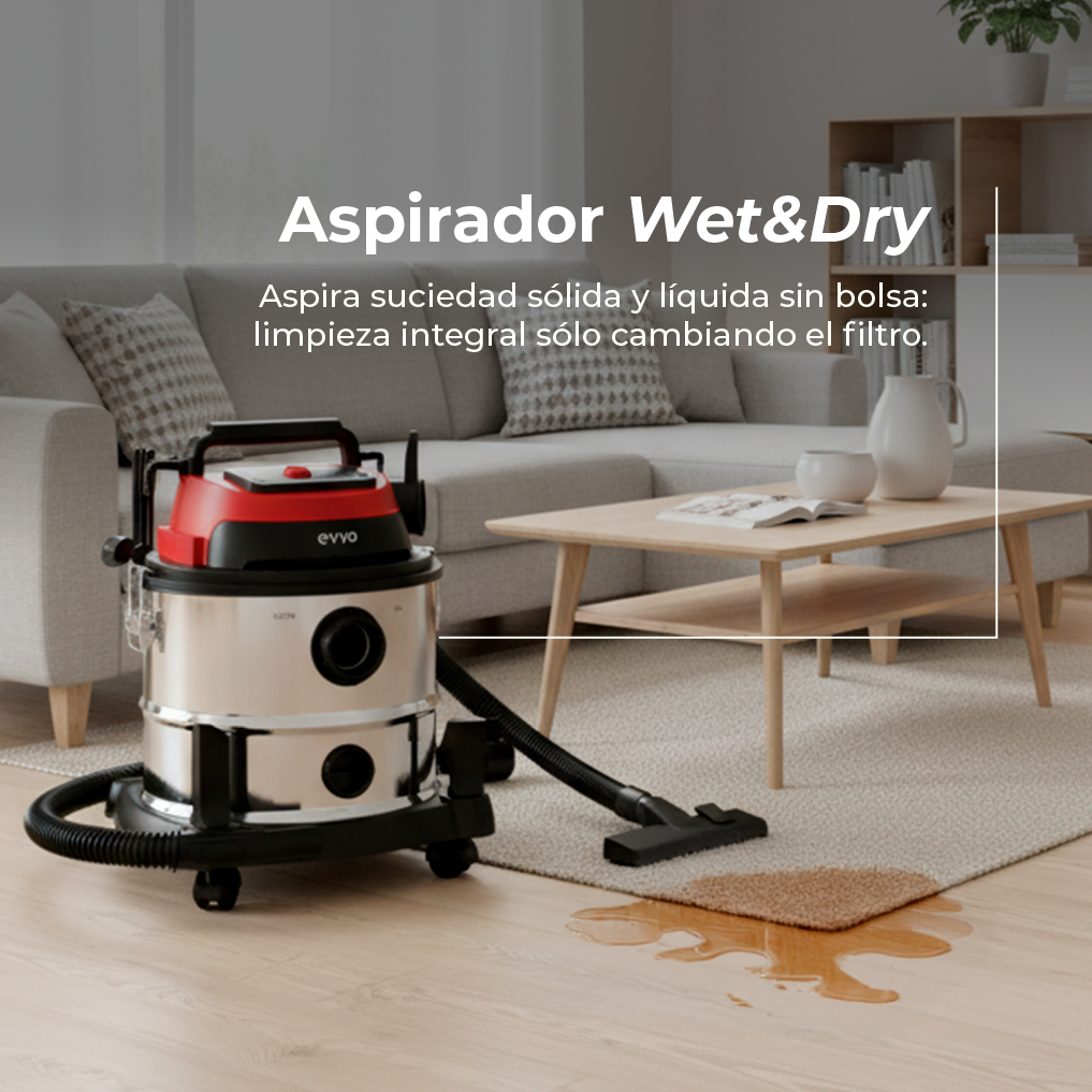 Aspirador de Sólidos y Líquidos EVVO AE84