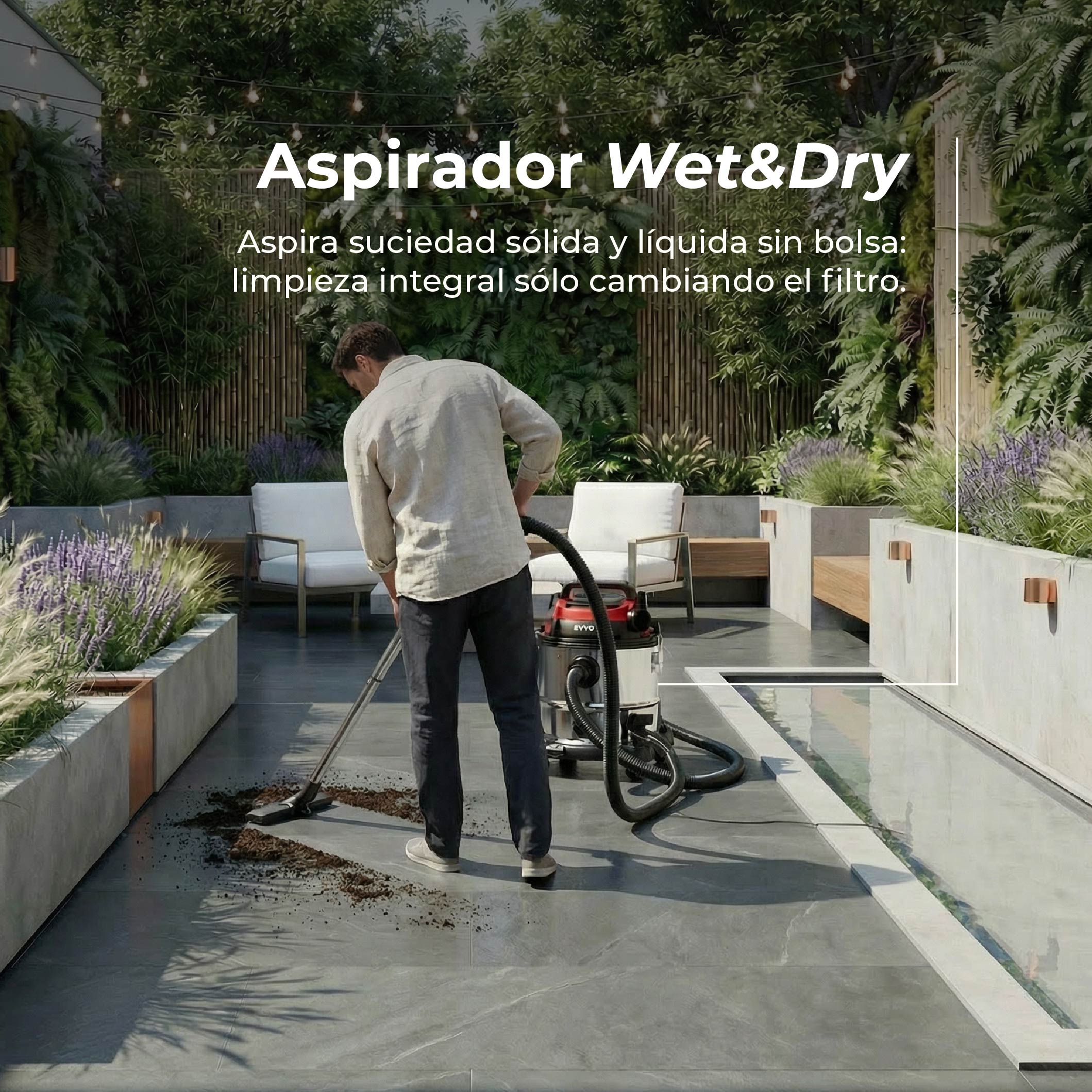 Aspirador de Sólidos y Líquidos EVVO AE84