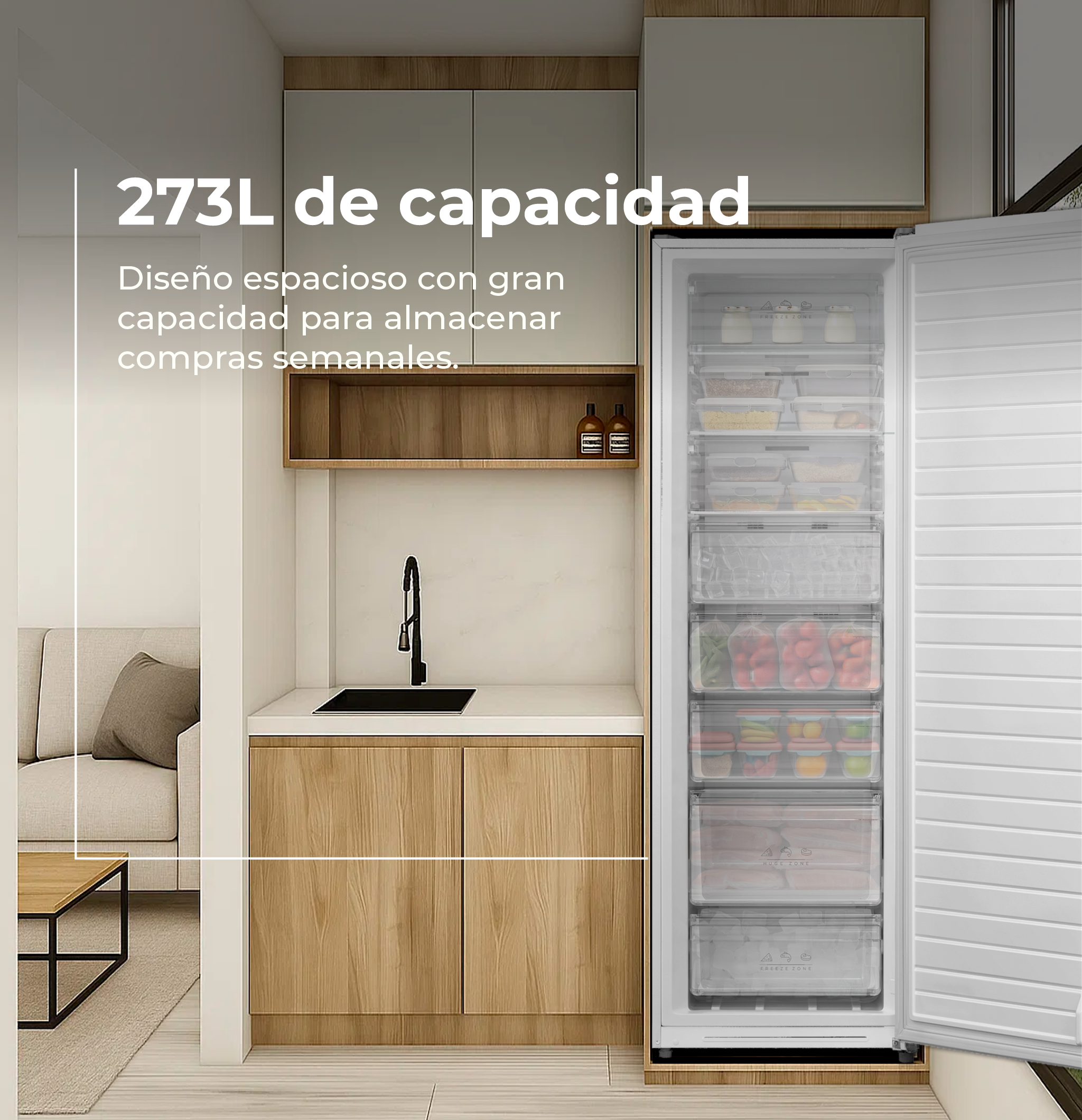 Congelador Vertical EVVO ICE 273