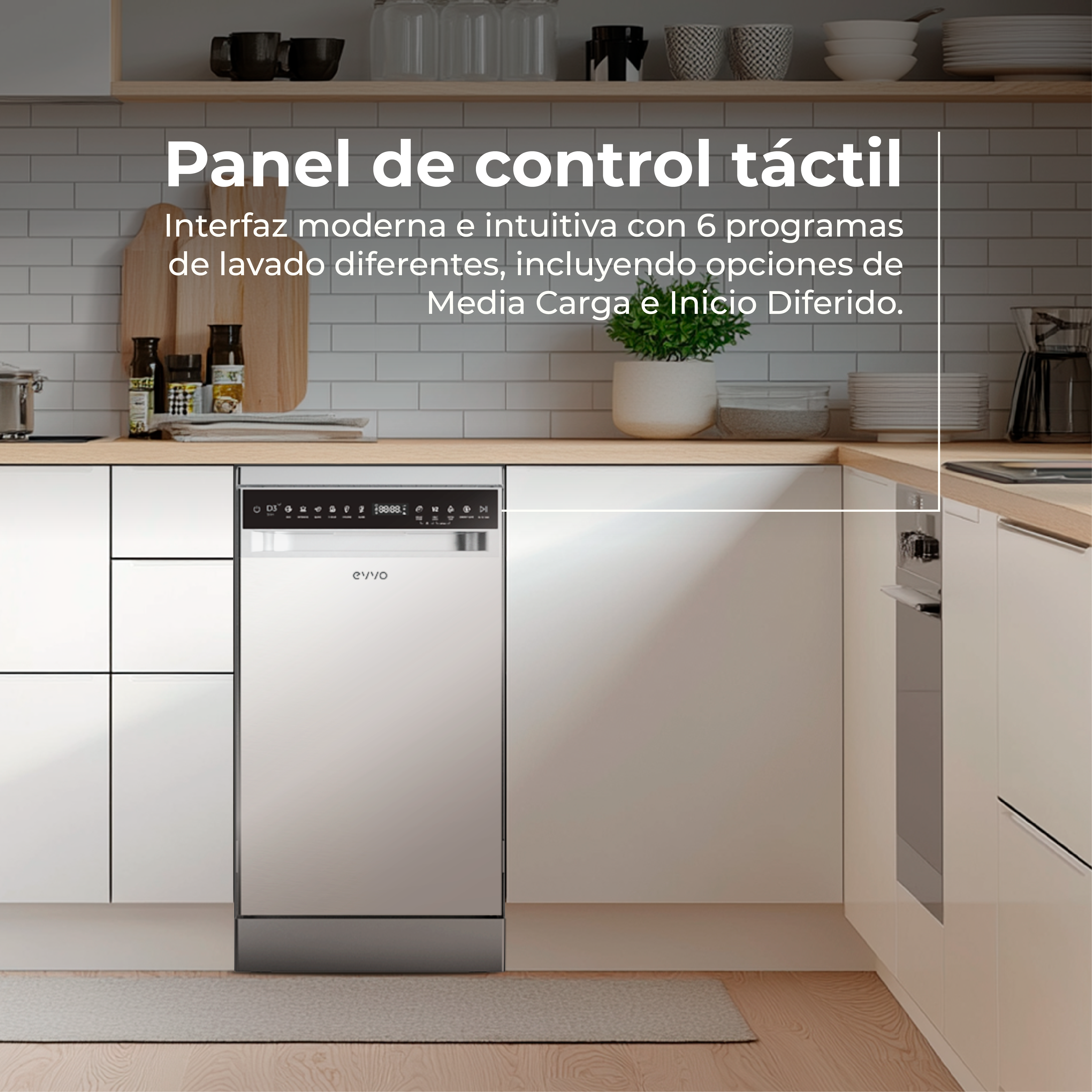 Lavavajillas EVVO D3Y Slim (45 cm)