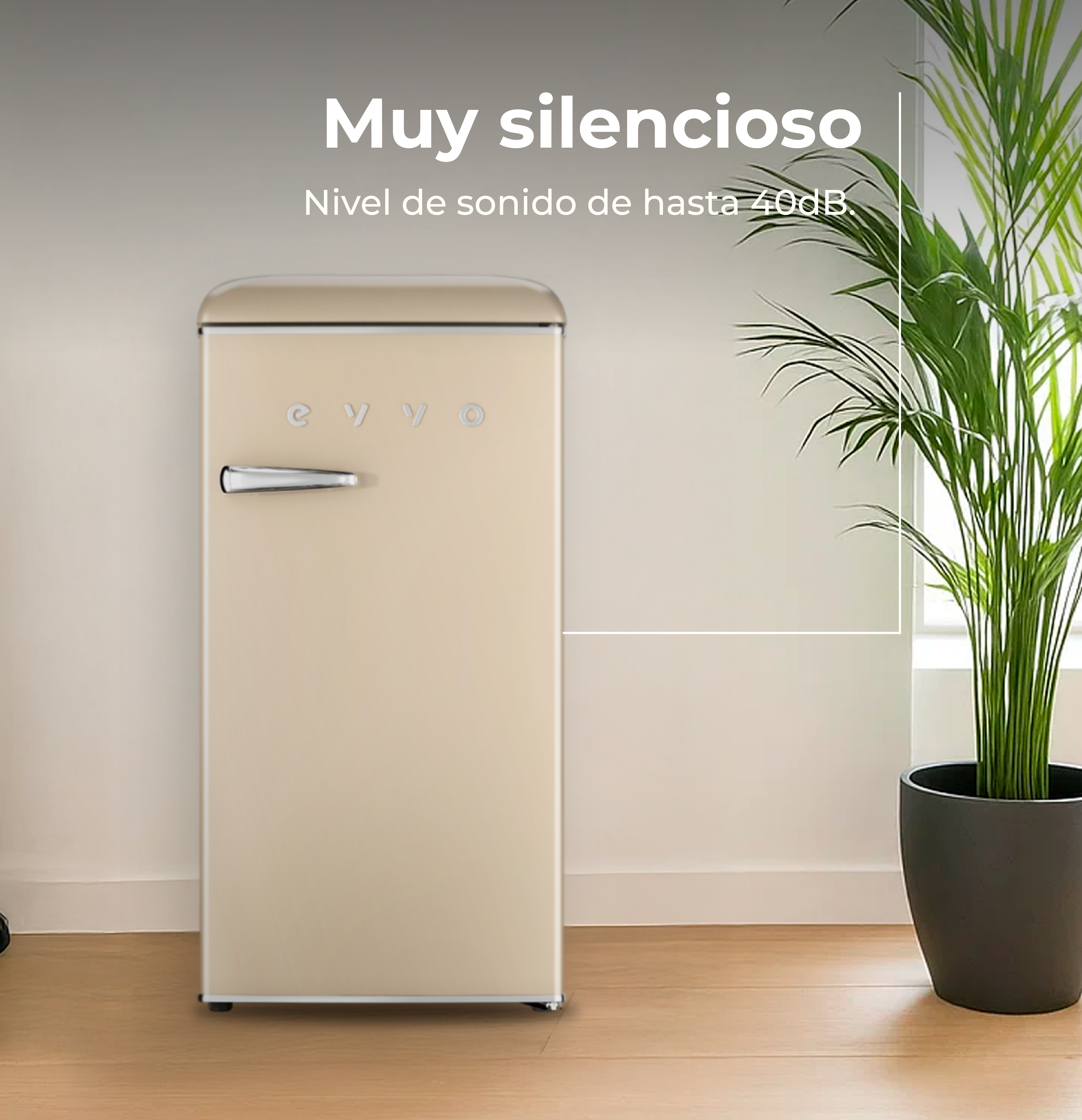 Frigorífico Mini Evvo F26 Retro