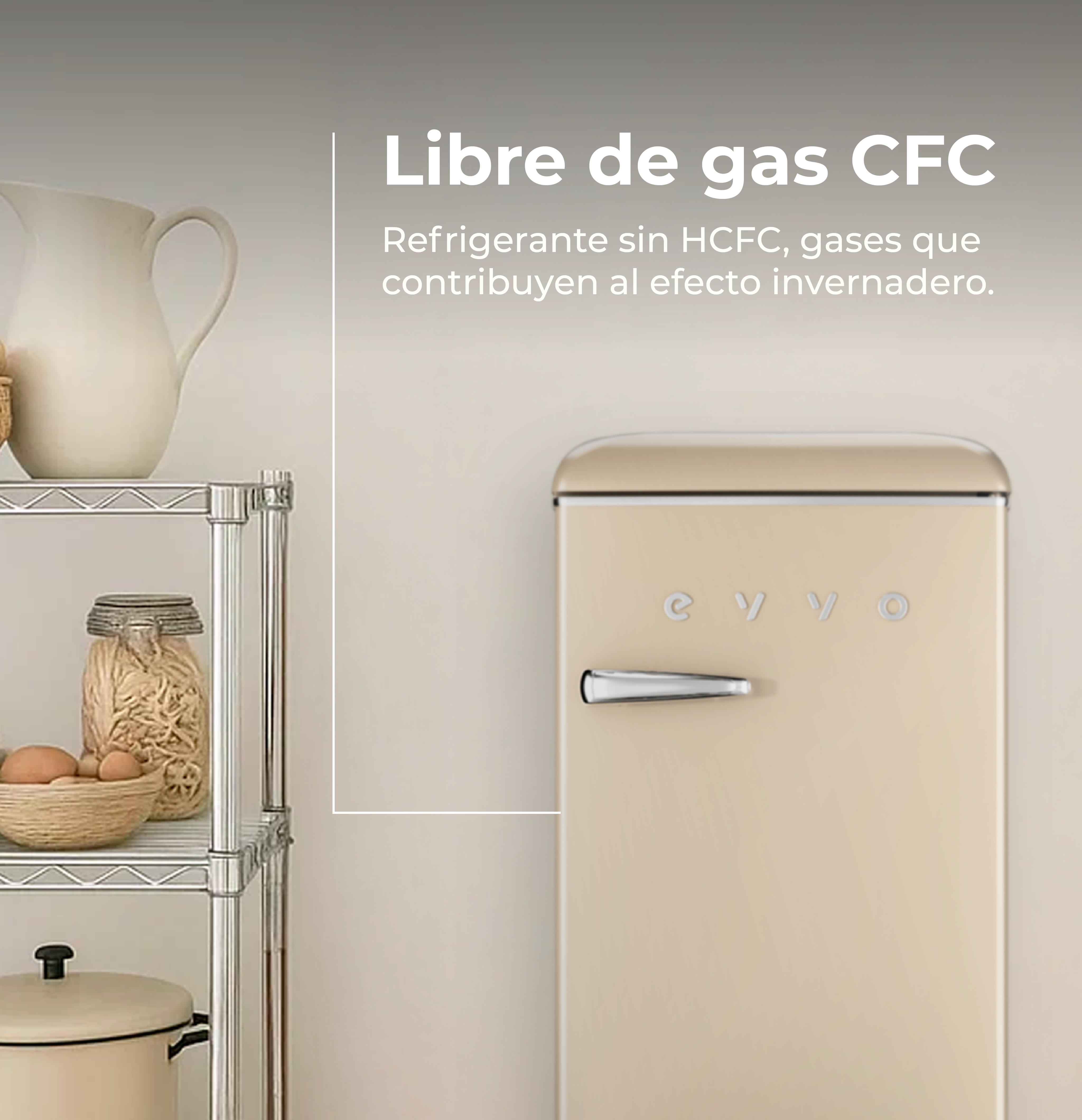 Frigorífico Mini Evvo F26 Retro