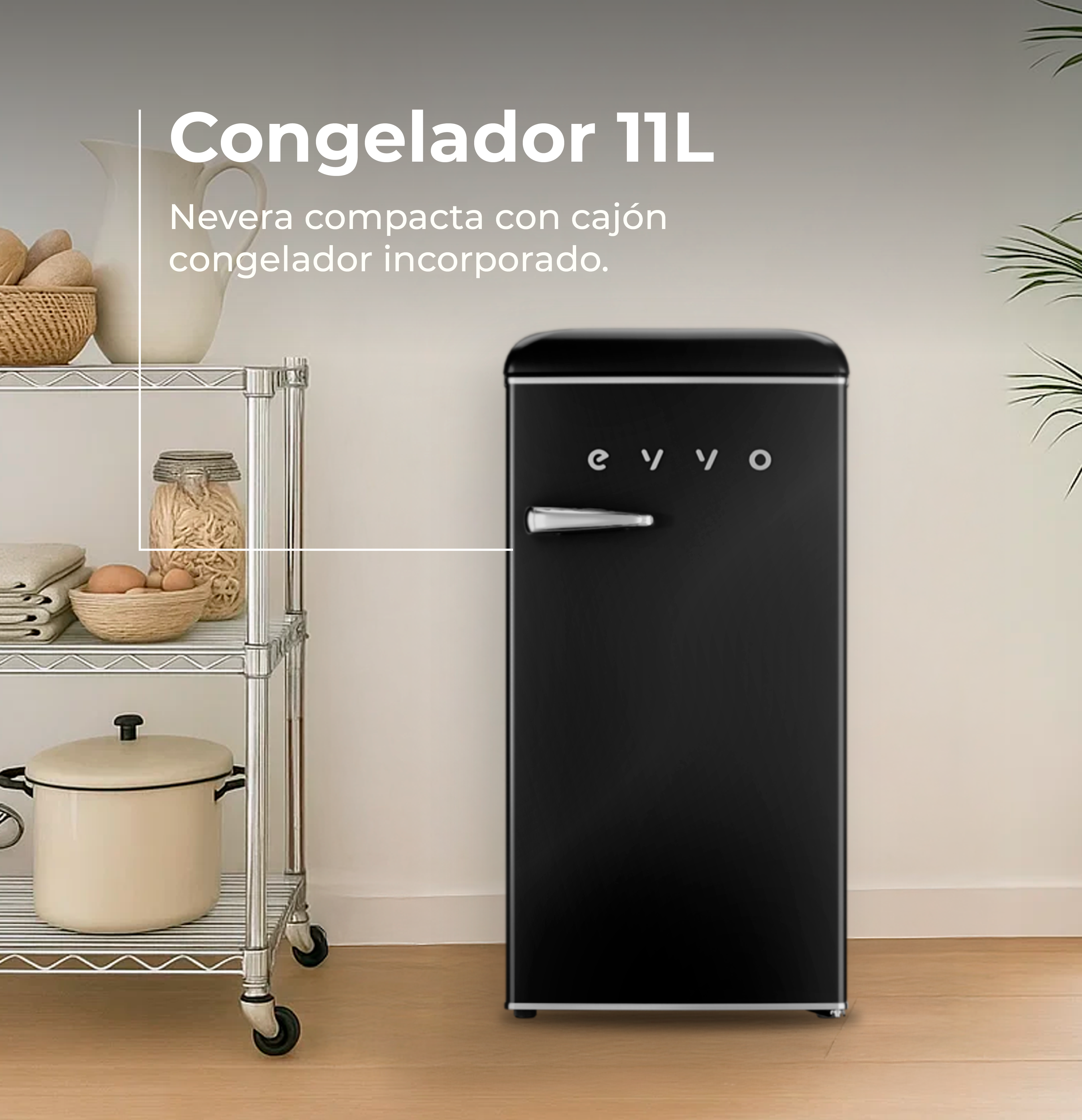 Frigorífico Mini Evvo F26 Retro