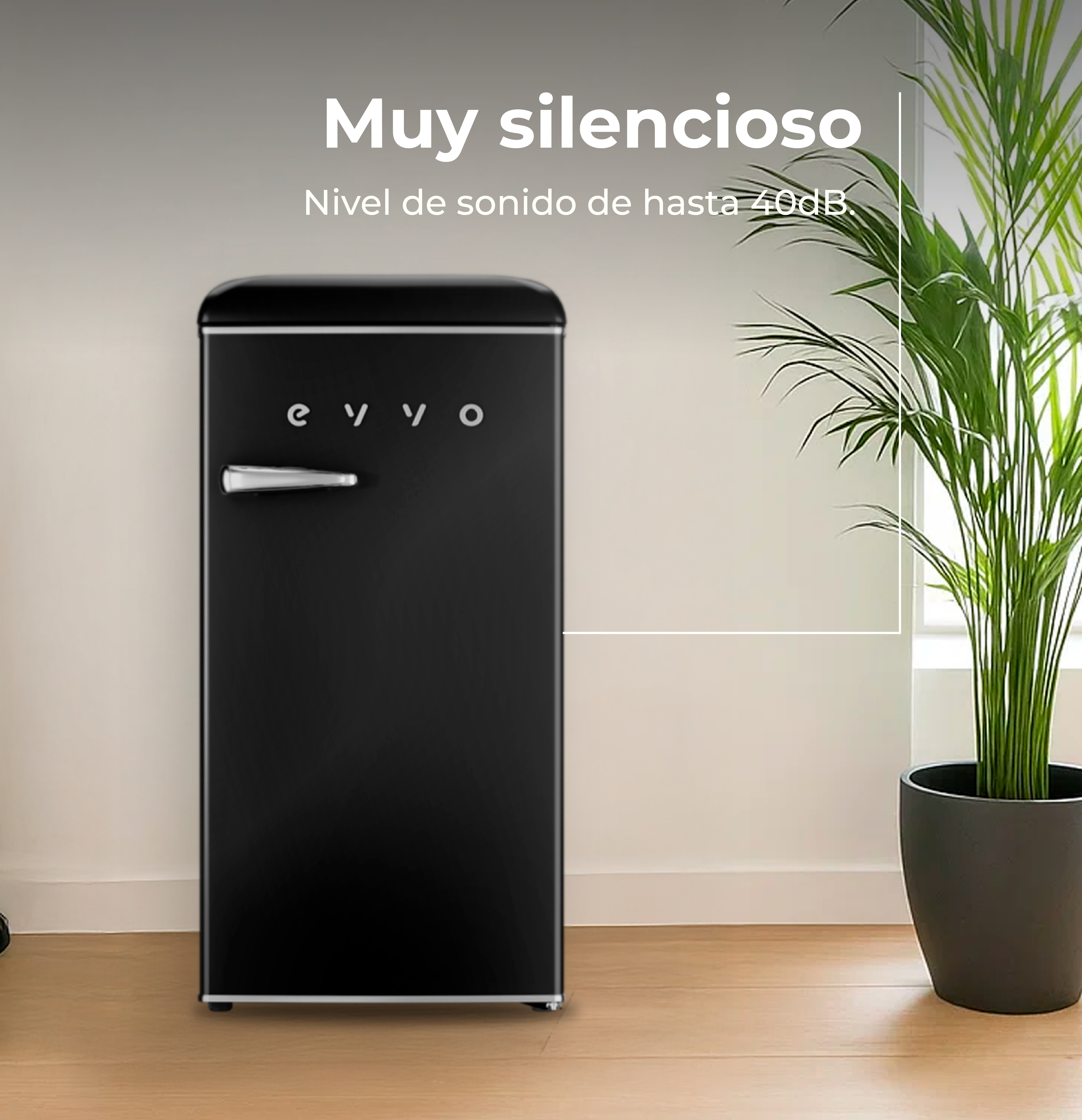 Frigorífico Mini Evvo F26 Retro