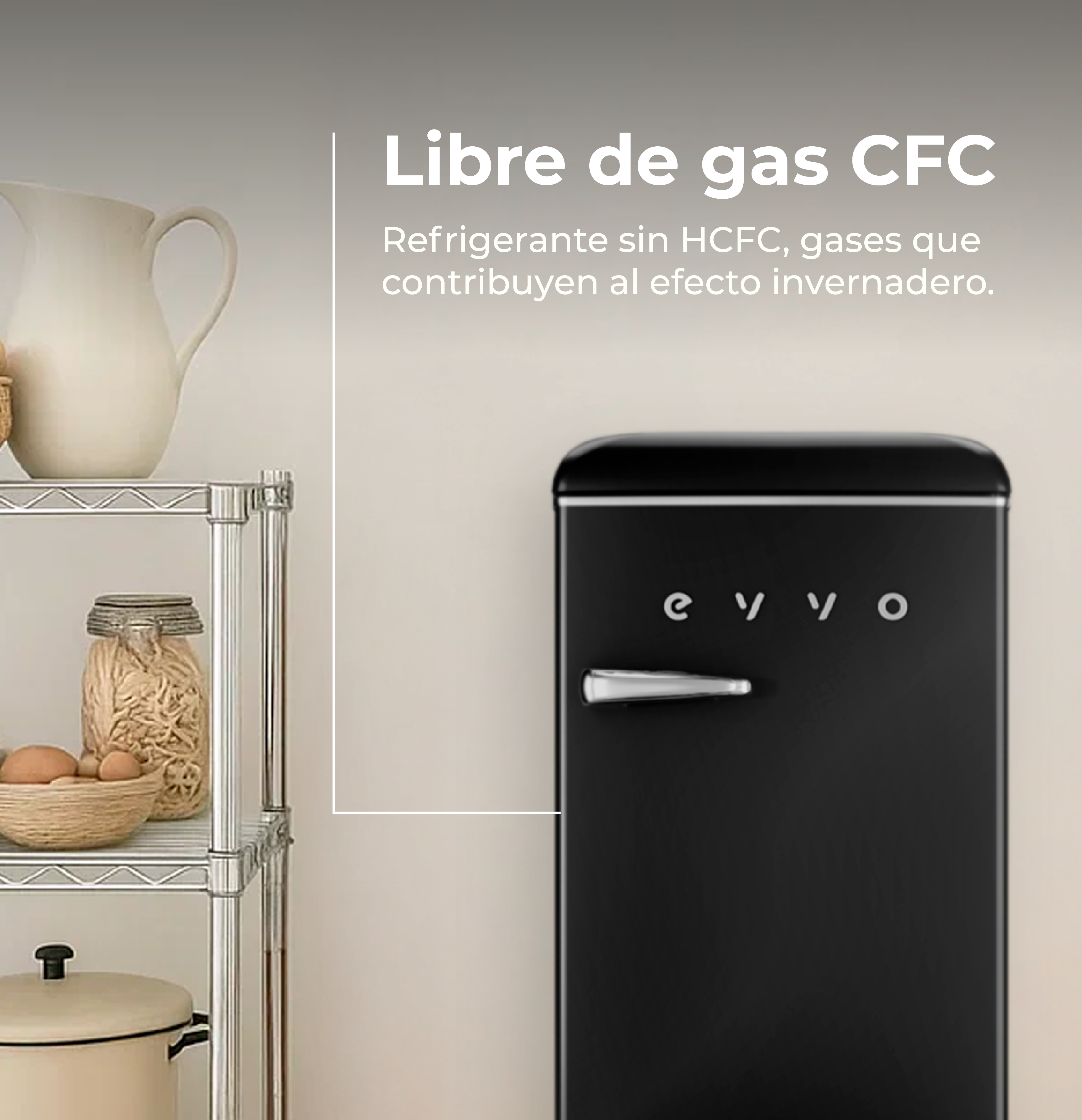 Frigorífico Mini Evvo F26 Retro