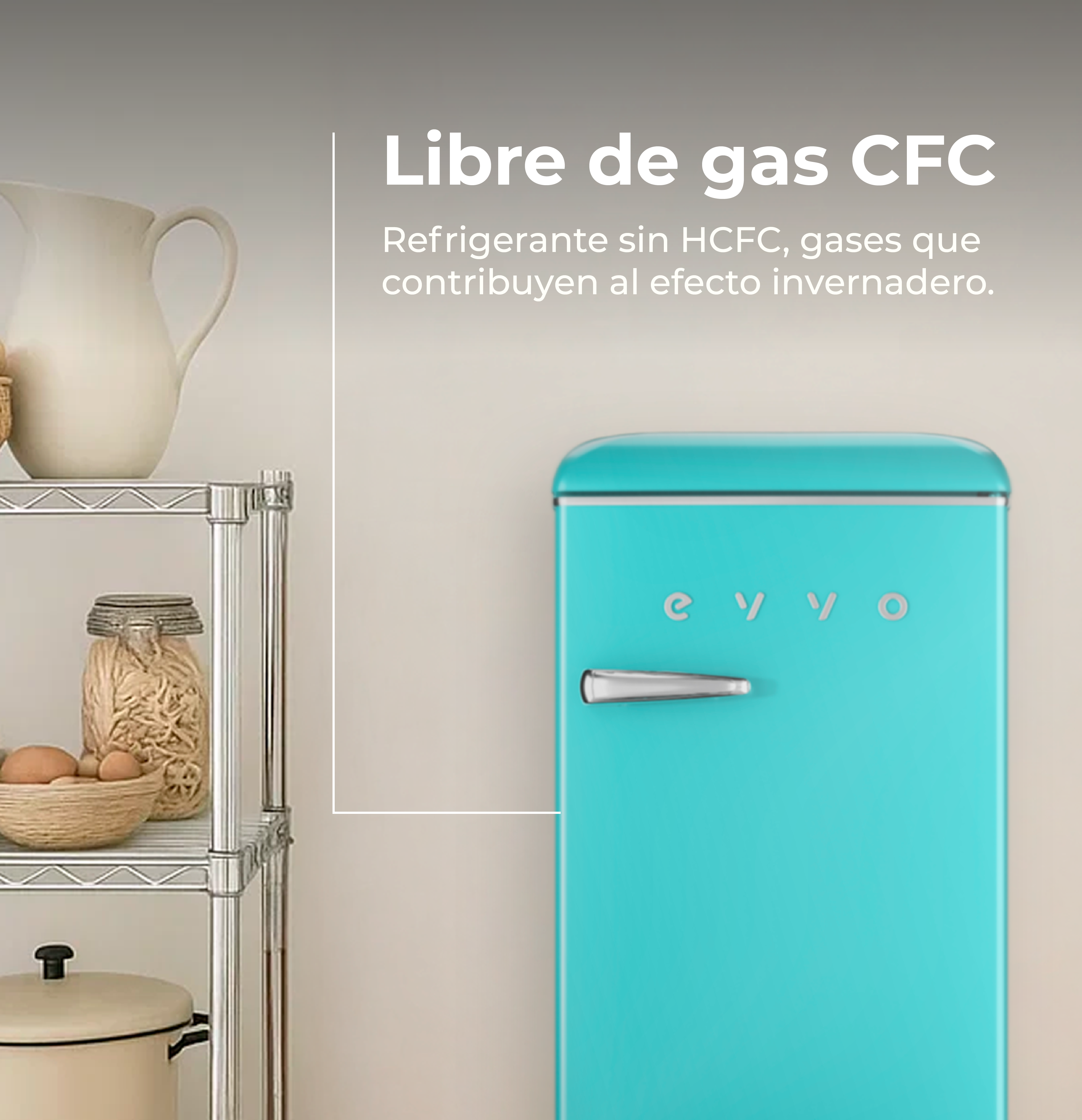 Frigorífico Mini Evvo F26 Retro