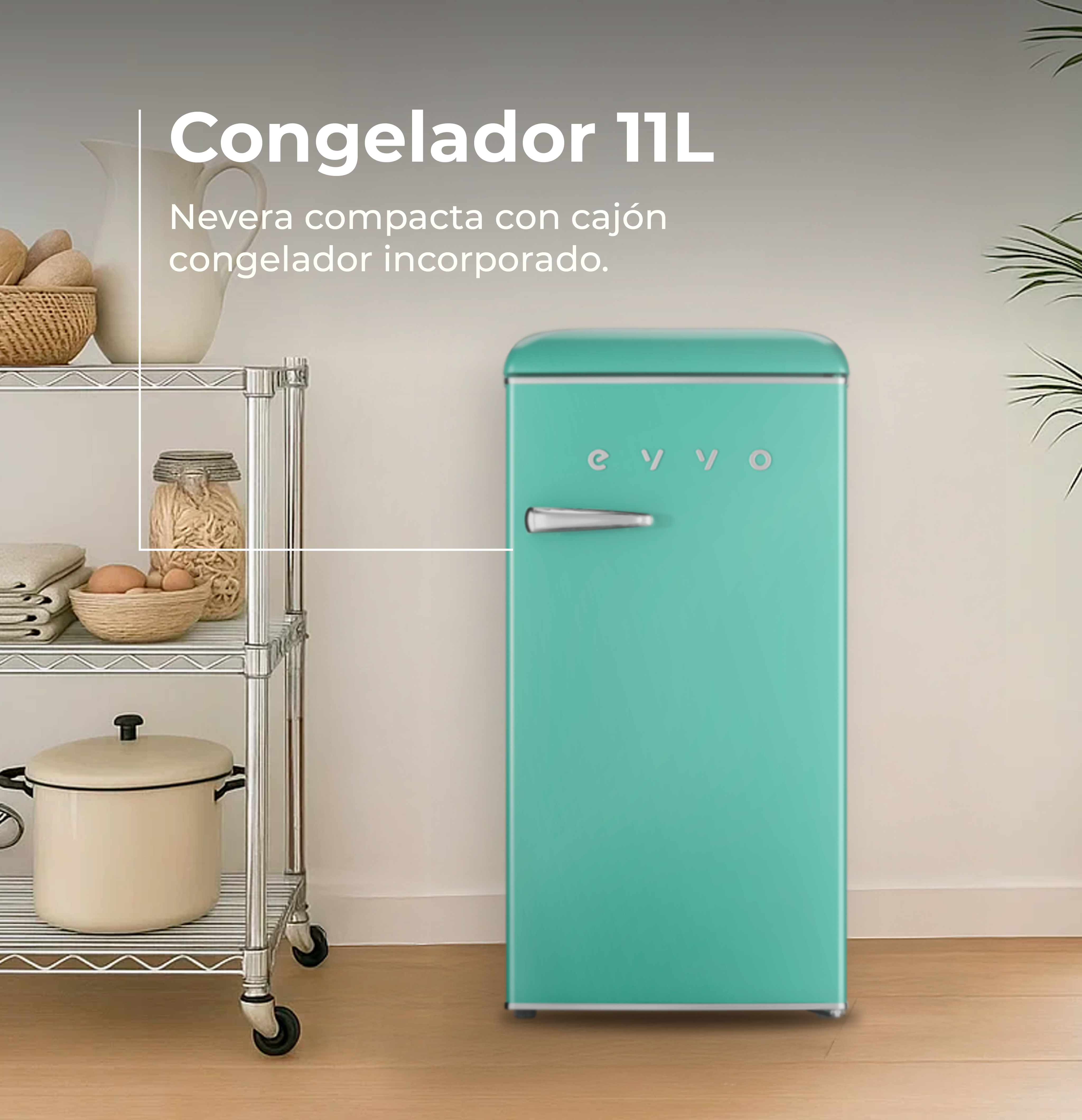 Frigorífico Mini Evvo F26 Retro