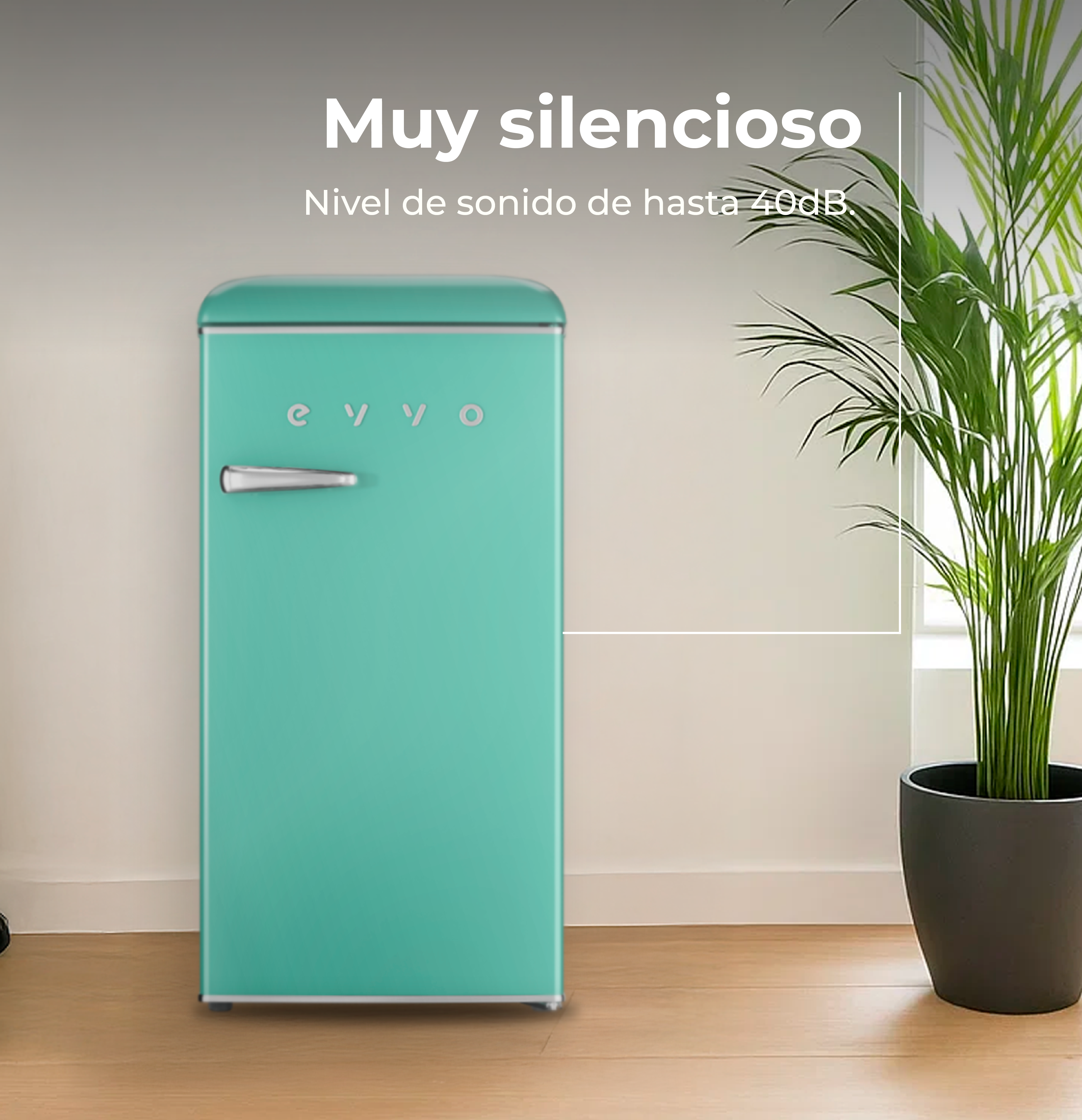 Frigorífico Mini Evvo F26 Retro
