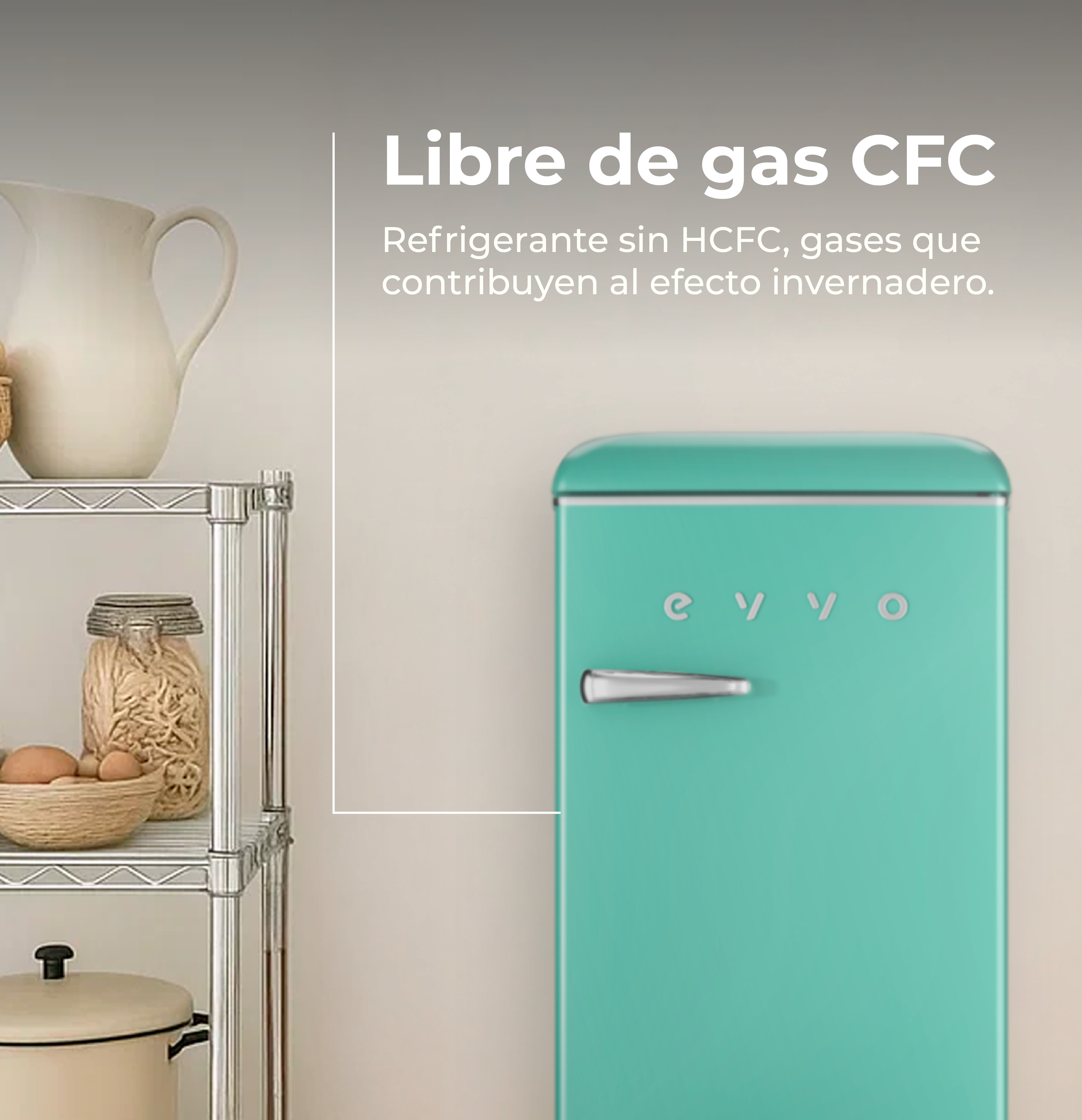 Frigorífico Mini Evvo F26 Retro