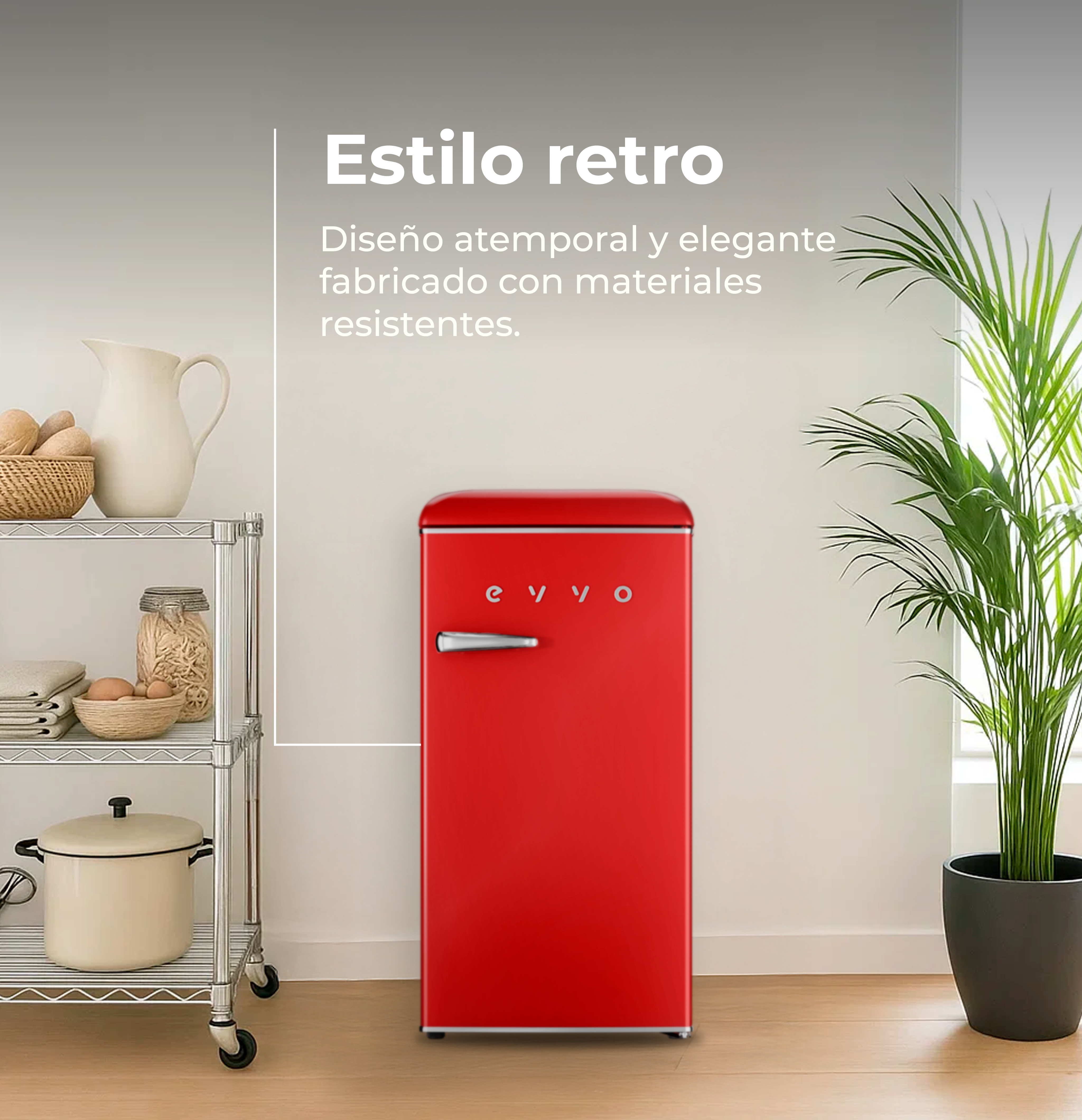 Frigorífico Mini Evvo F26 Retro