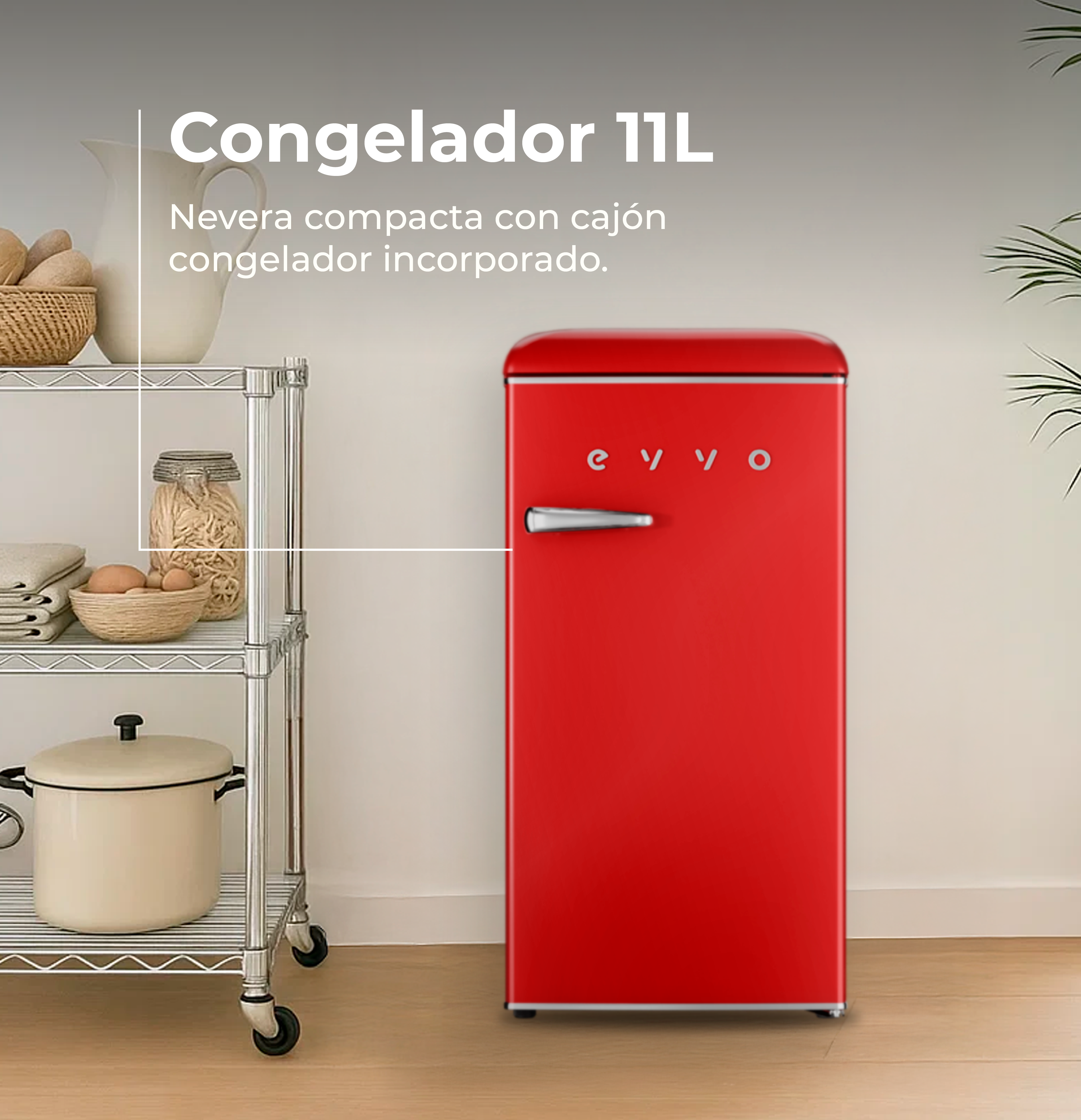 Frigorífico Mini Evvo F26 Retro