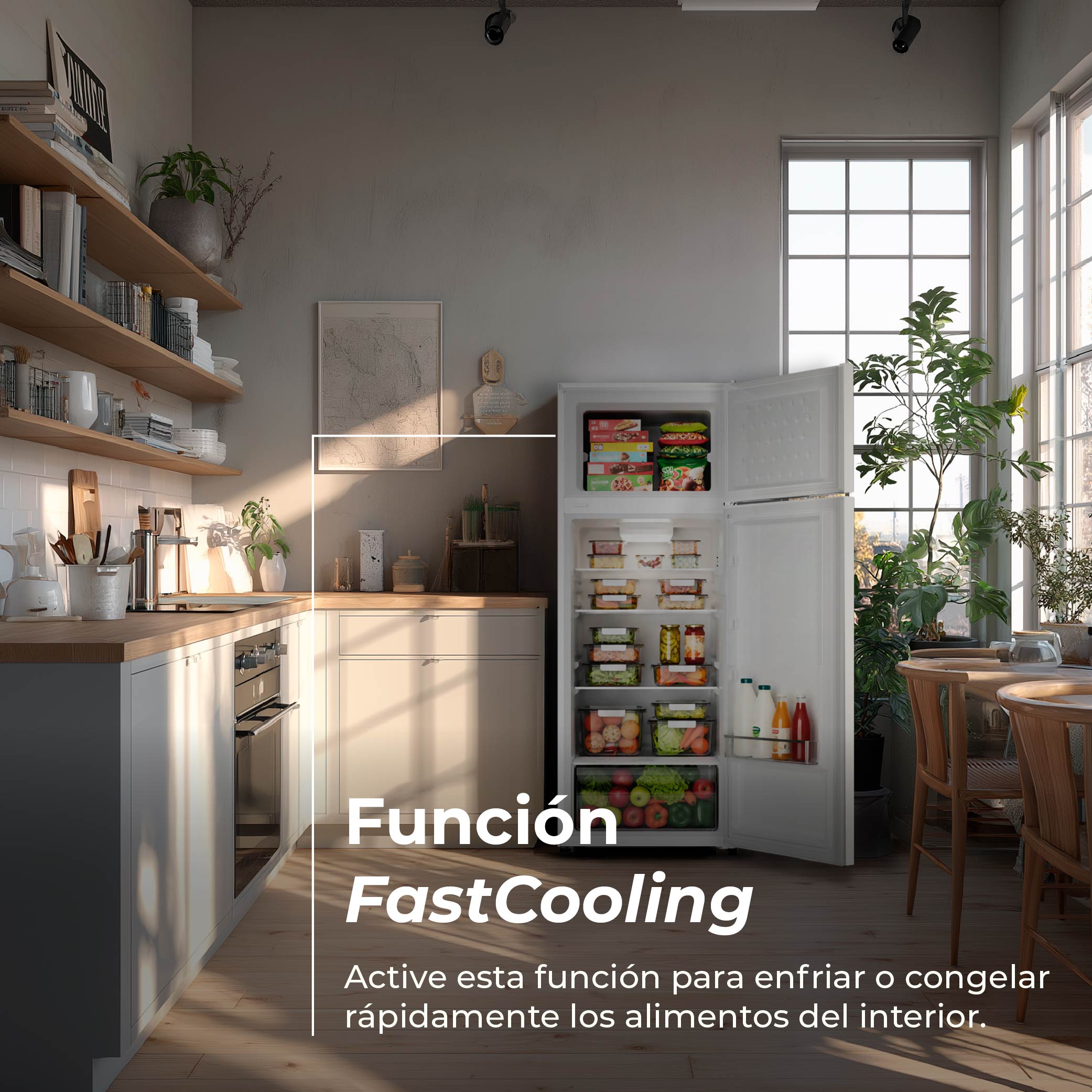 Frigorífico 2 puertas EVVO F40