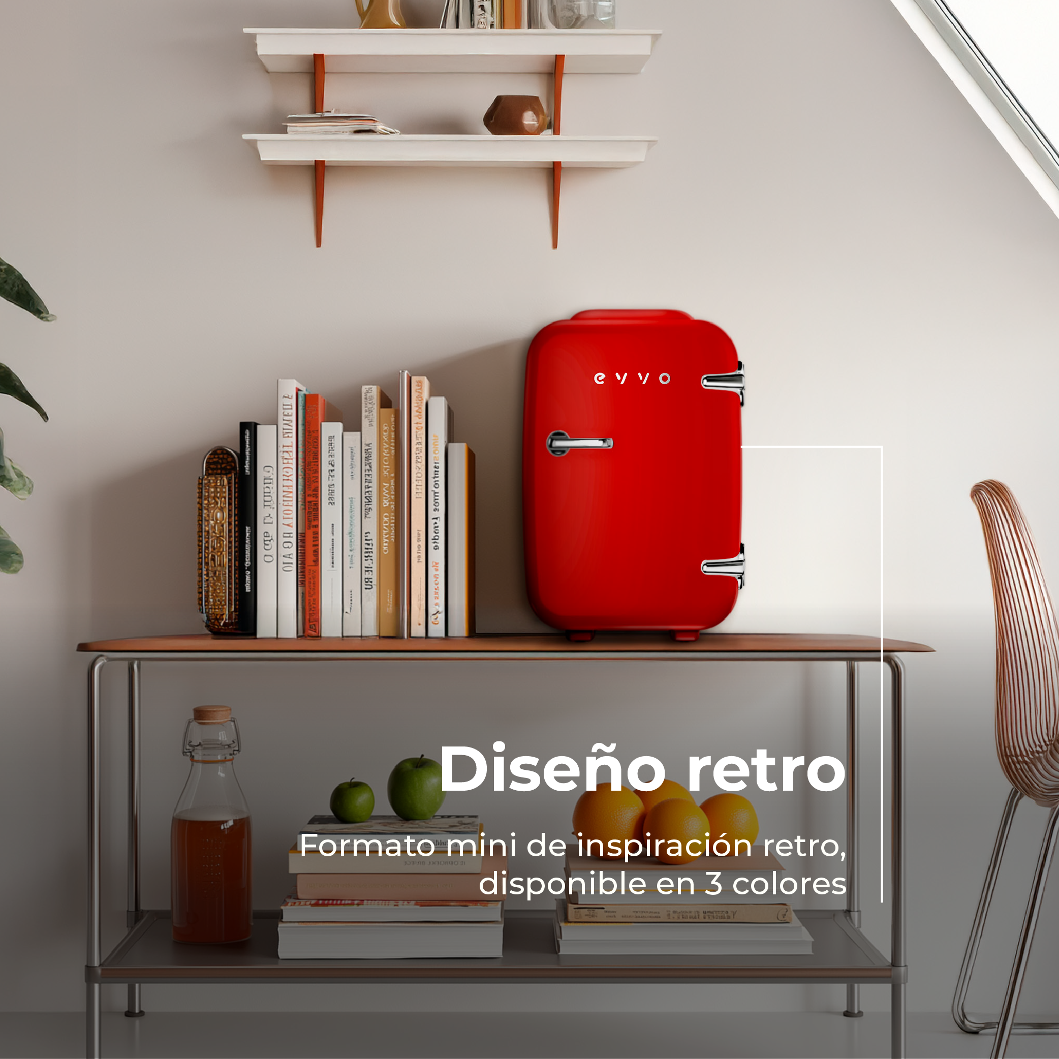 Nevera Mini Evvo F4 Retro
