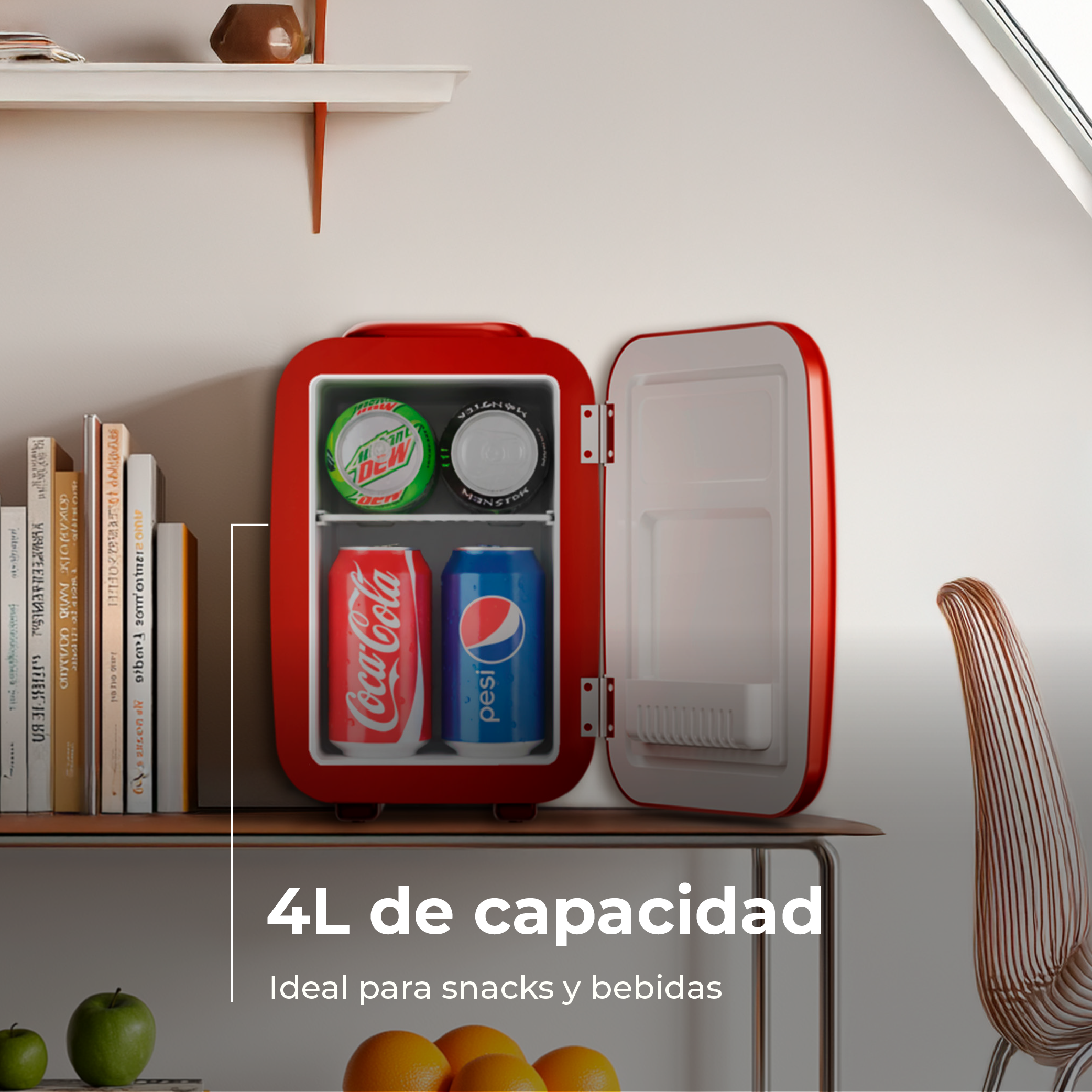 Nevera Mini Evvo F4 Retro