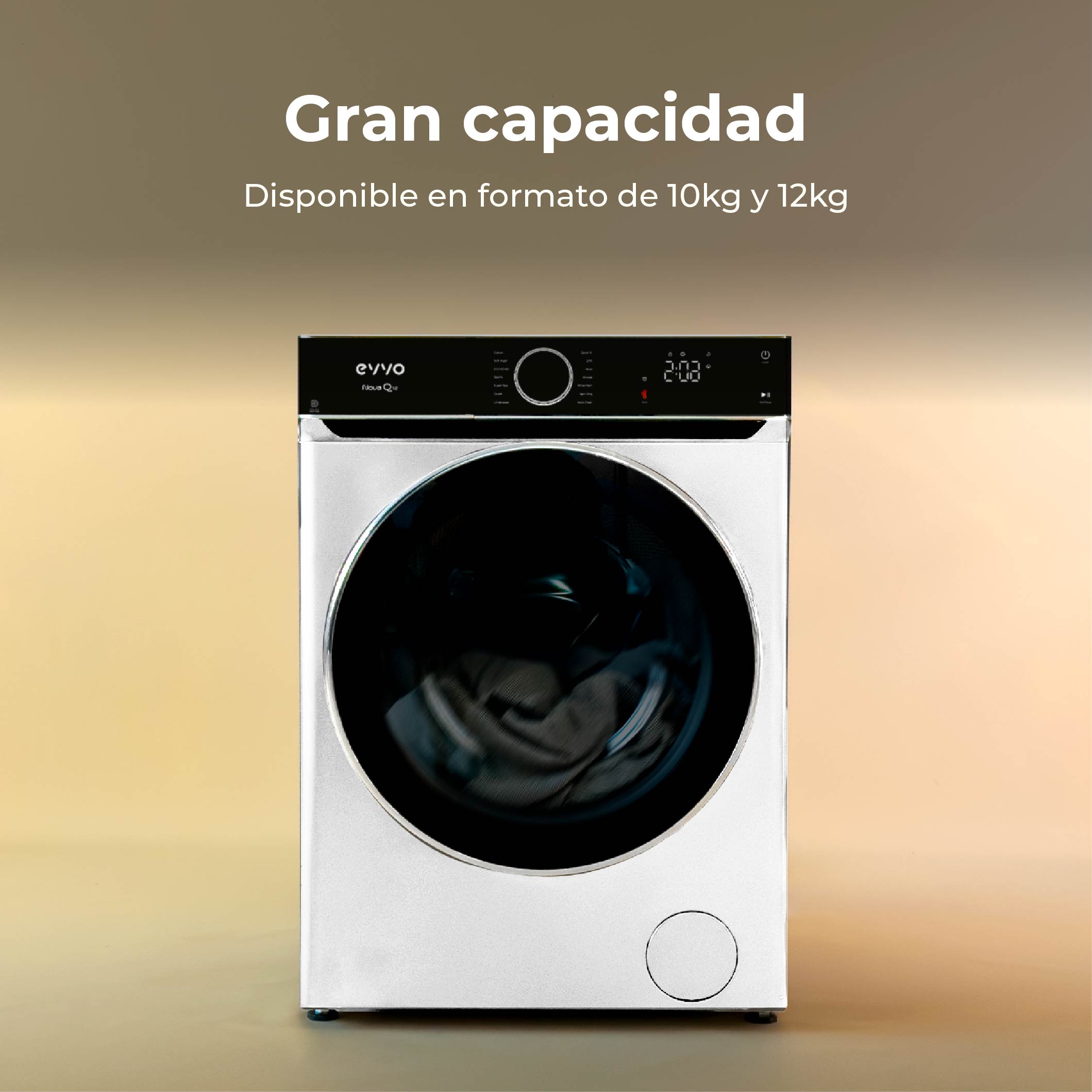 Máquina de Lavar Roupa EVVO Nova Q