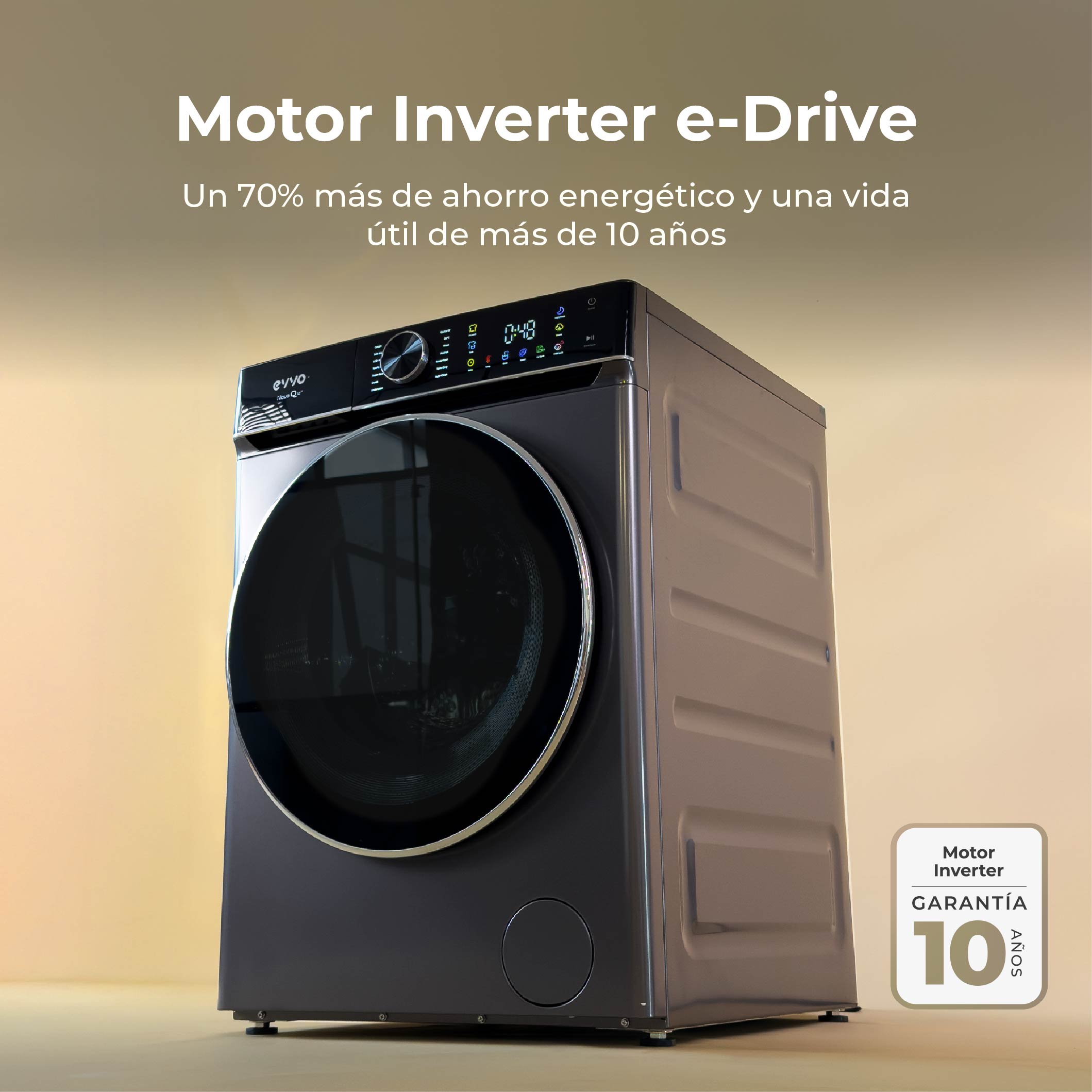 Máquina de Lavar Roupa EVVO Nova Q