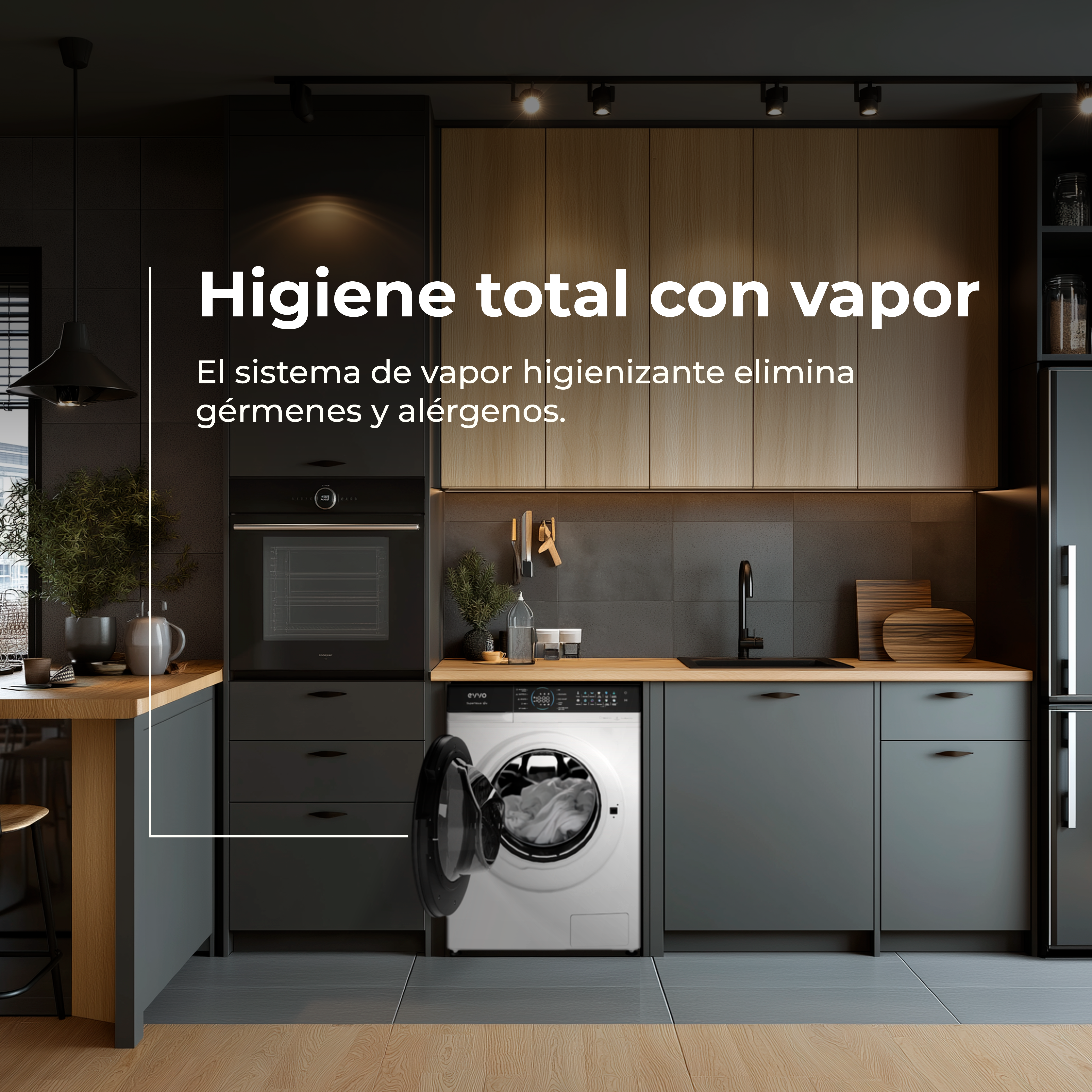 Máquina de lavar roupa EVVO Supernova U 12Kg