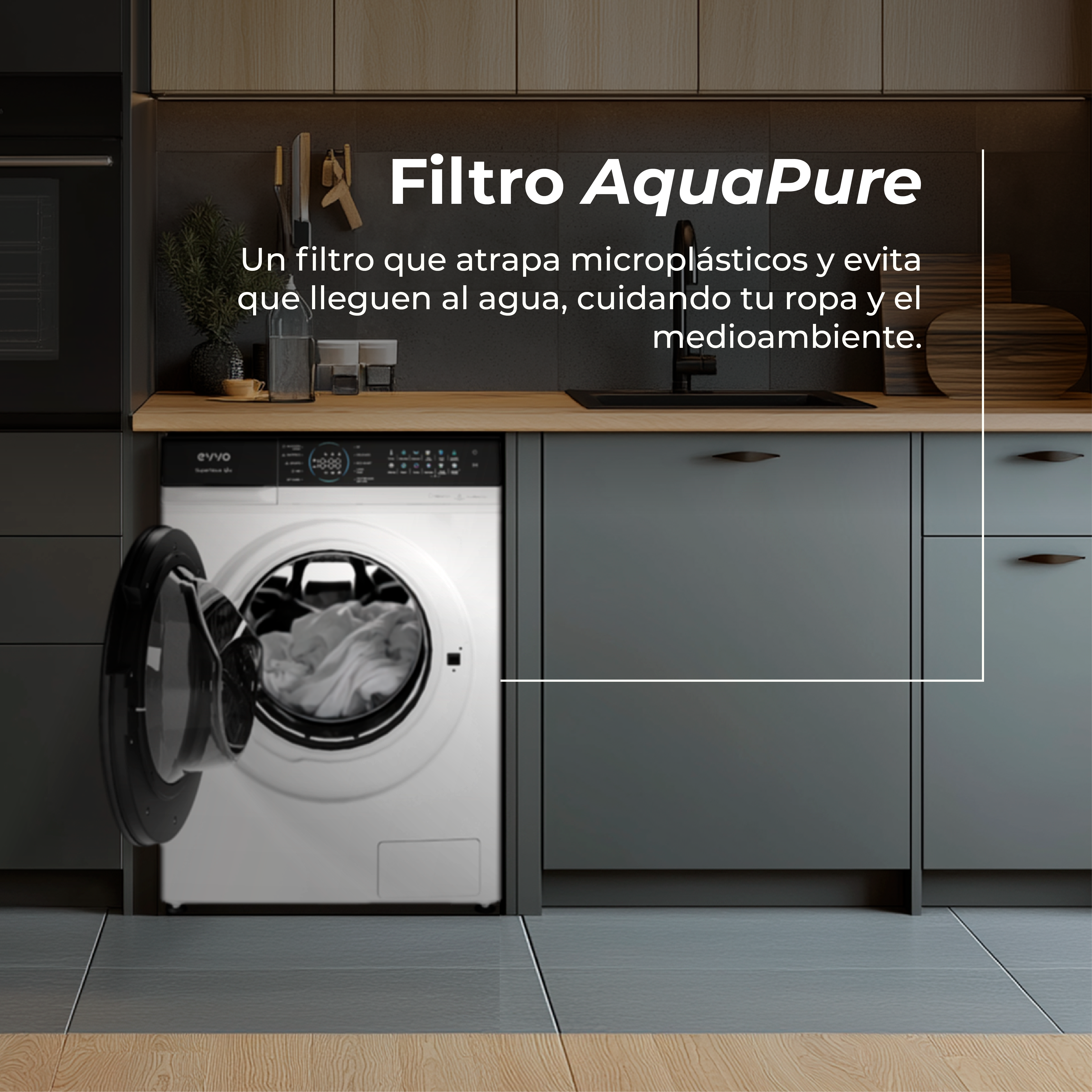 Máquina de lavar roupa EVVO Supernova U 12Kg