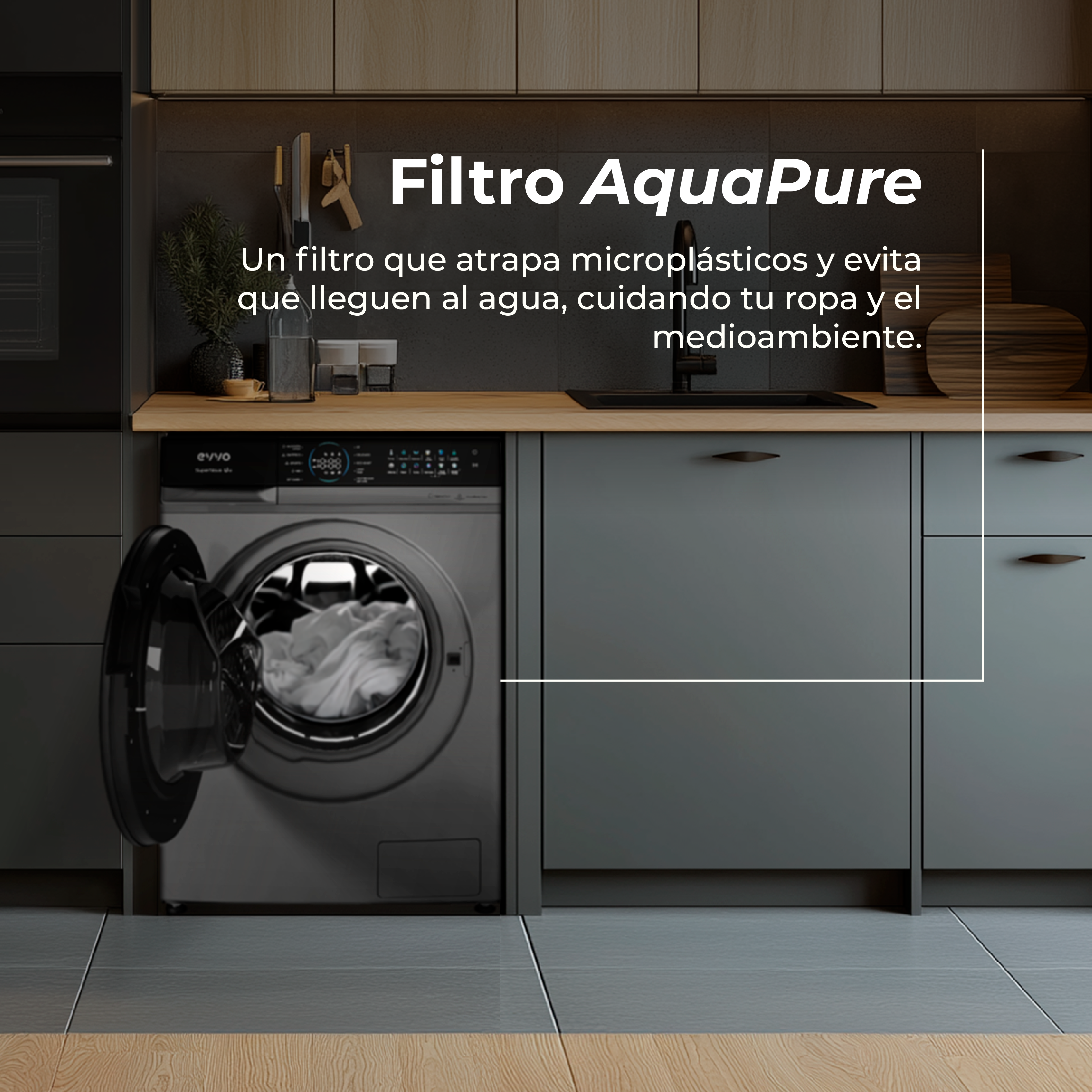 Máquina de lavar roupa EVVO Supernova U 12Kg