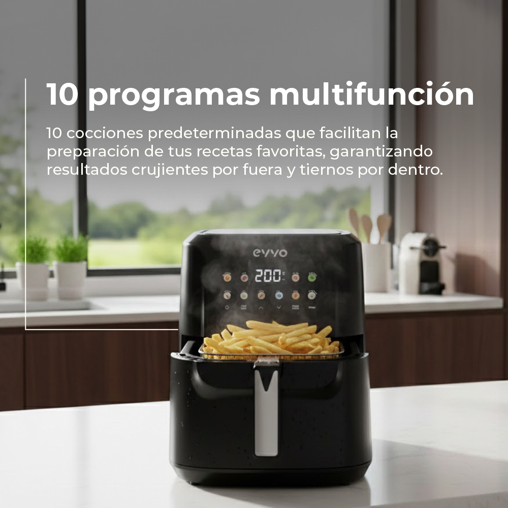Freidora sin aceite EVVO Tasty Fryer Advance 6L