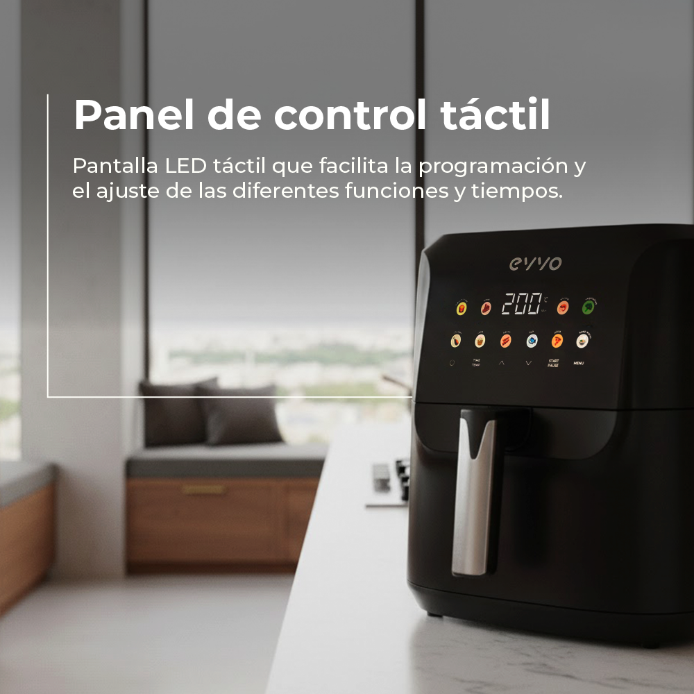 Freidora sin aceite EVVO Tasty Fryer Advance 8L Reacondicionado Clase A