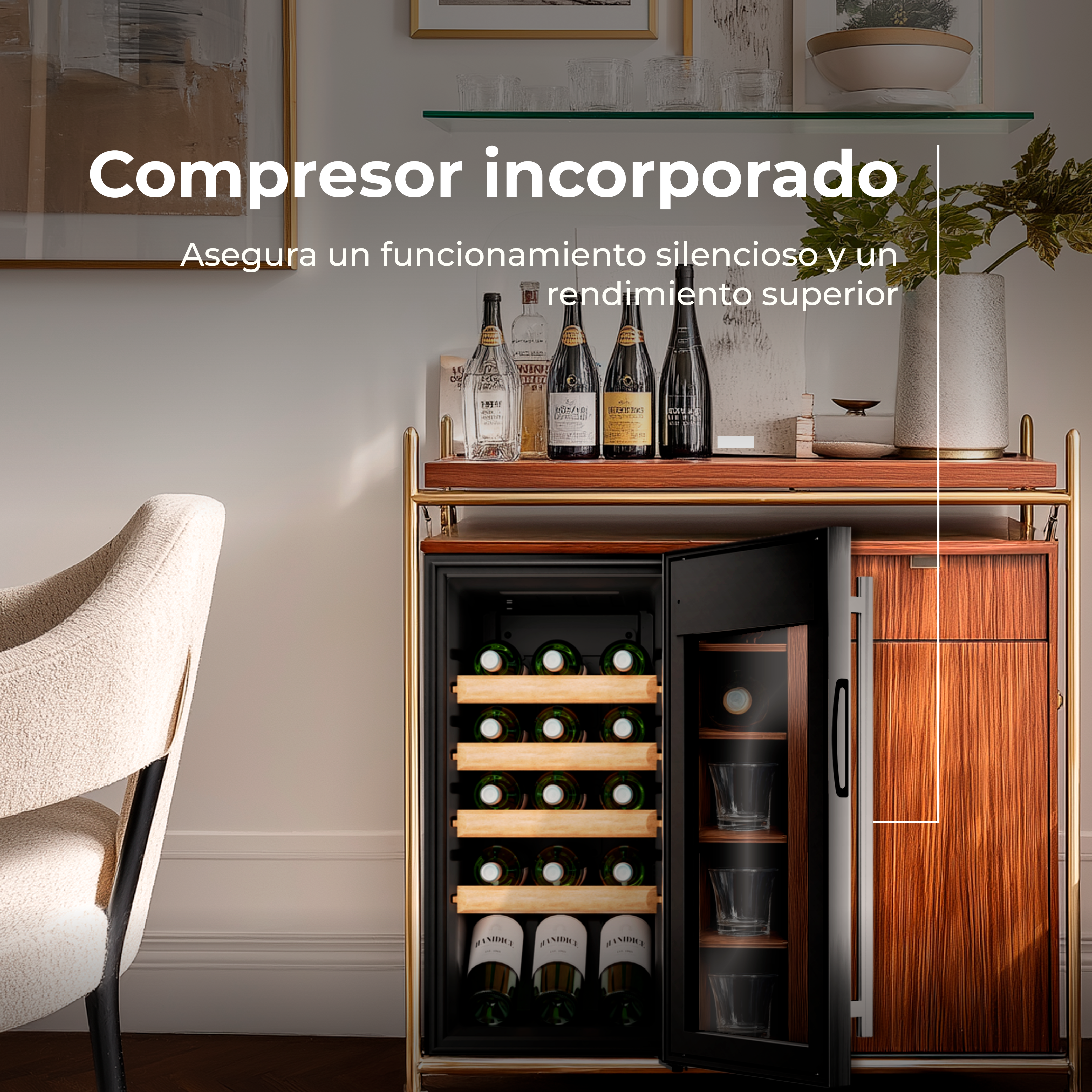 Vinoteca EVVO VT15 Compressor