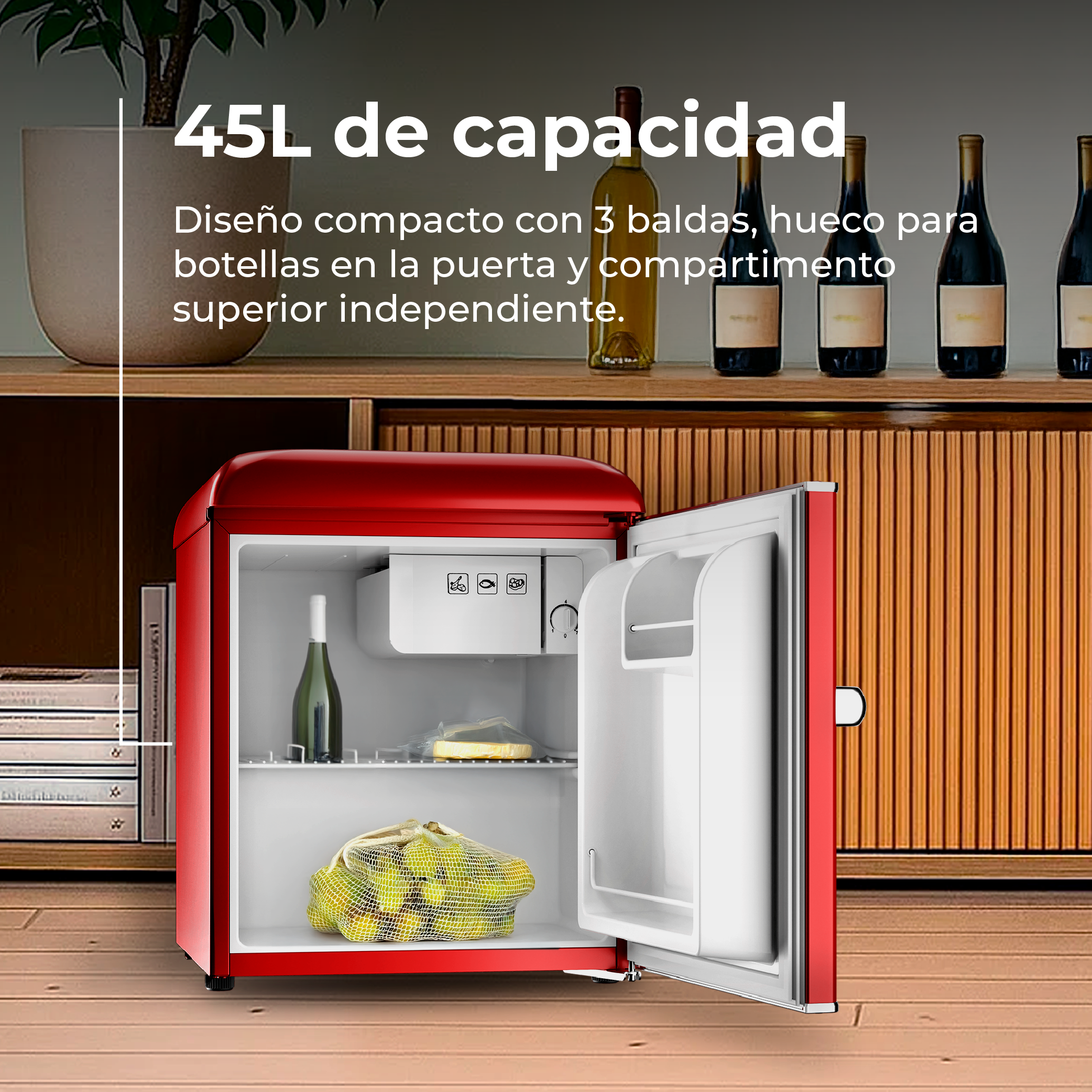 Frigorífico Mini Evvo F20 Retro