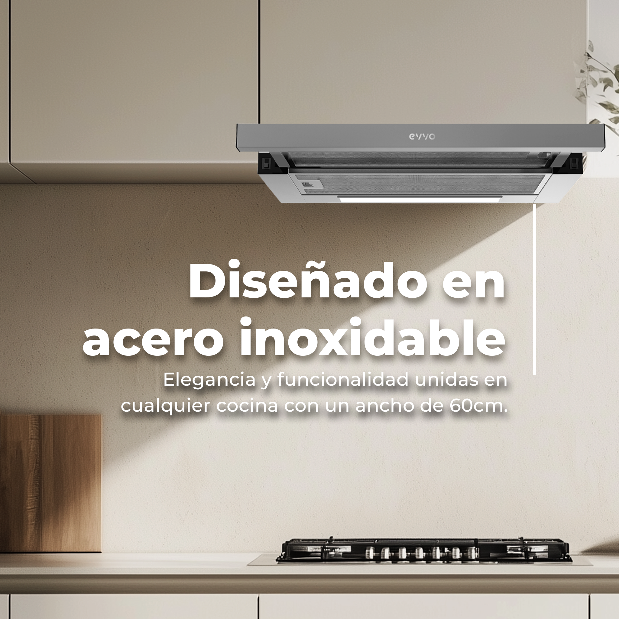 Campana Extractora Telescópica EVVO CE11 Reacondicionado Clase A