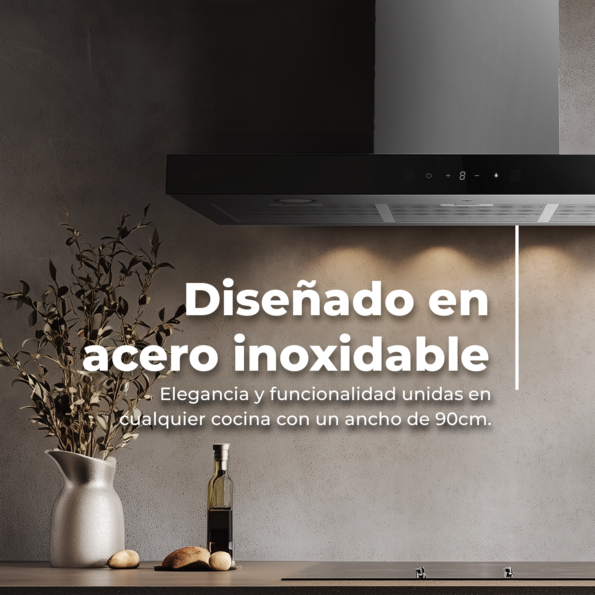 Campana Extractora Decorativa EVVO CE36