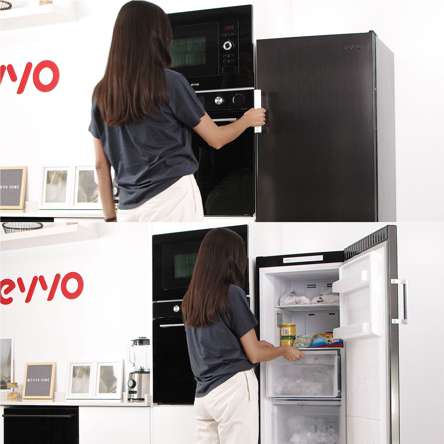 Congelador Vertical EVVO F170DX Reacondicionado Clase A