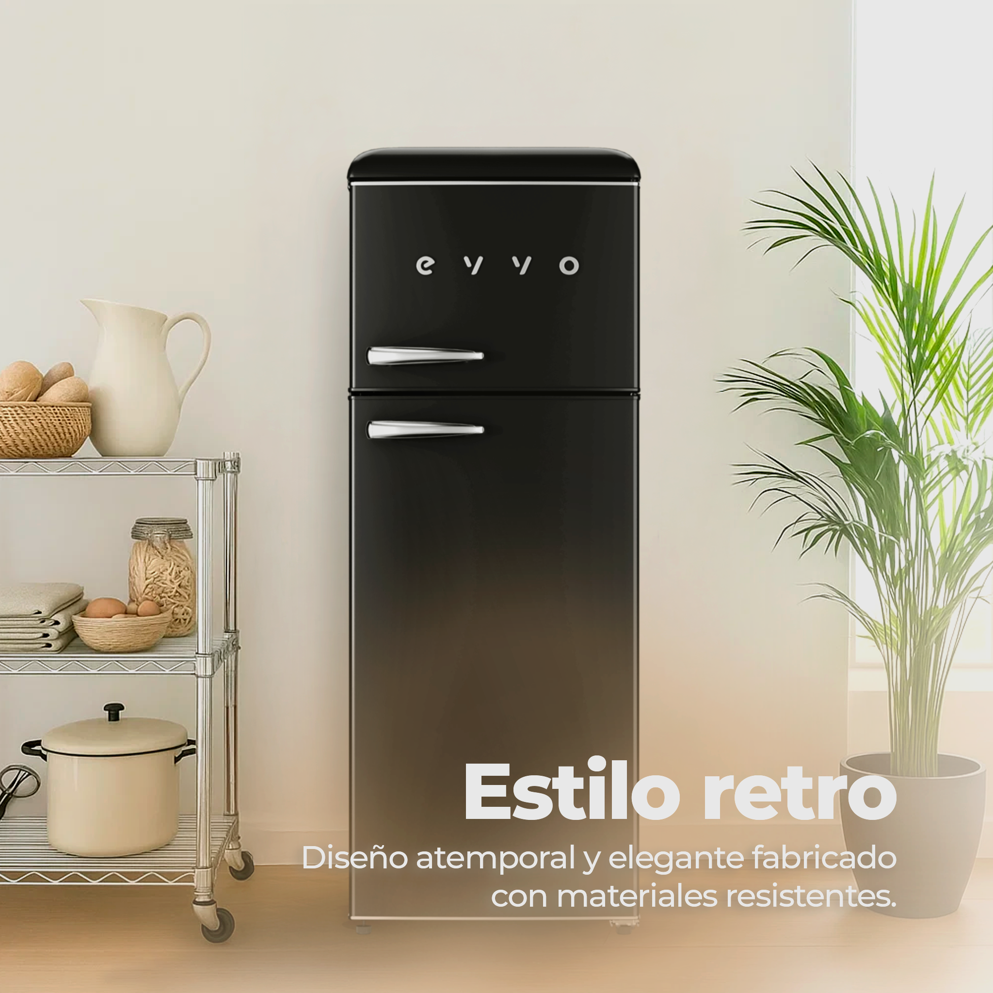 Frigorífico 2 puertas EVVO F45 Retro