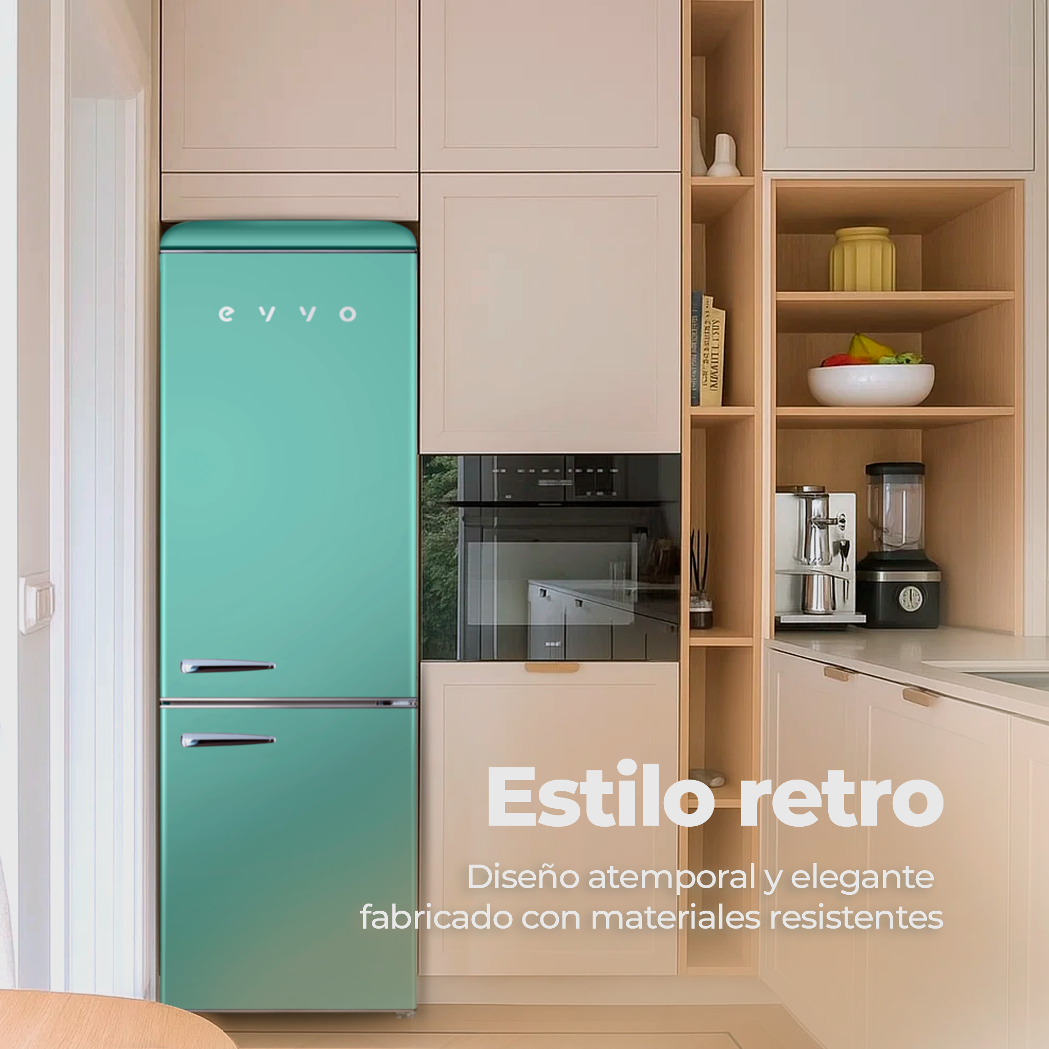 Frigorífico combi EVVO F55 Retro