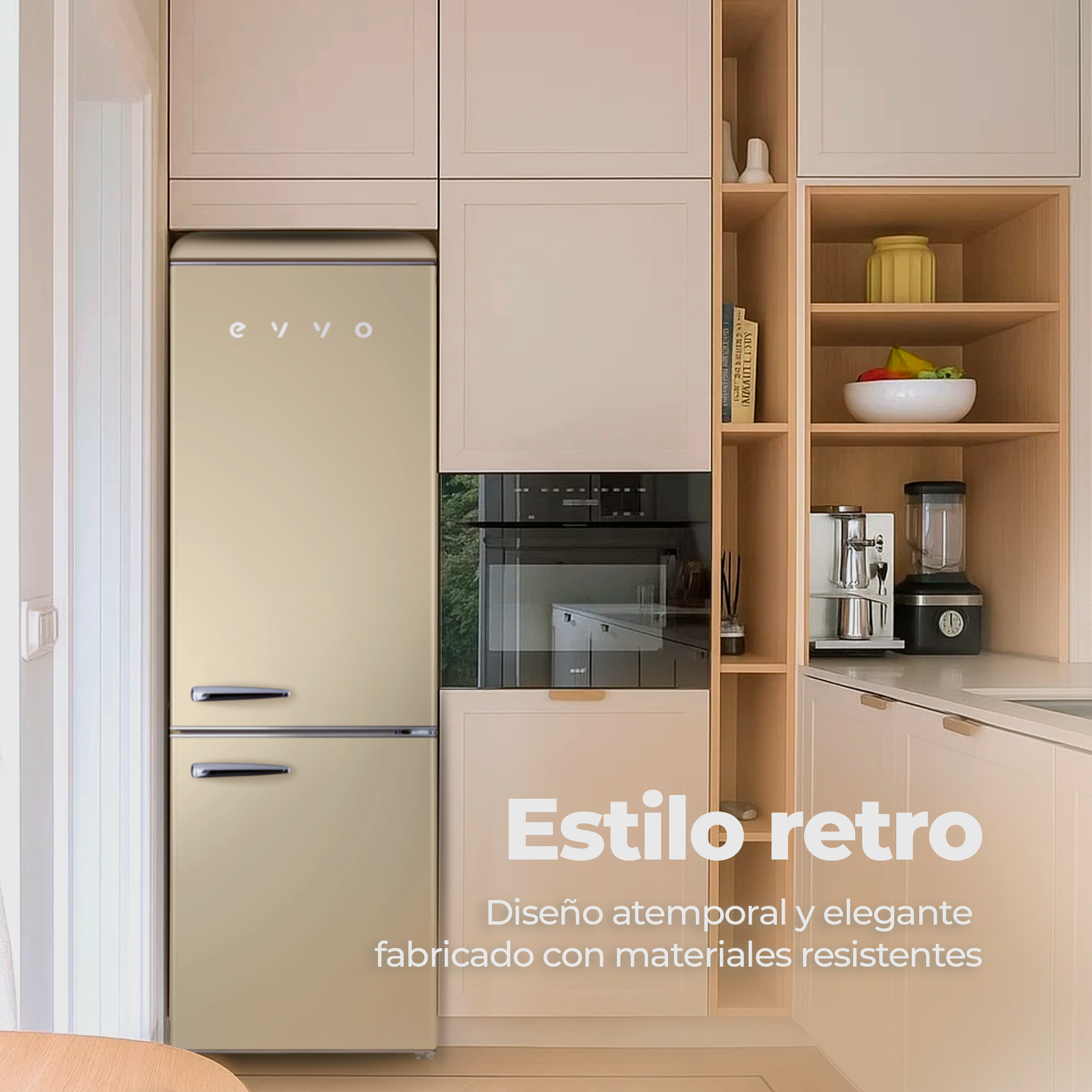 Frigorífico combi EVVO F55 Retro