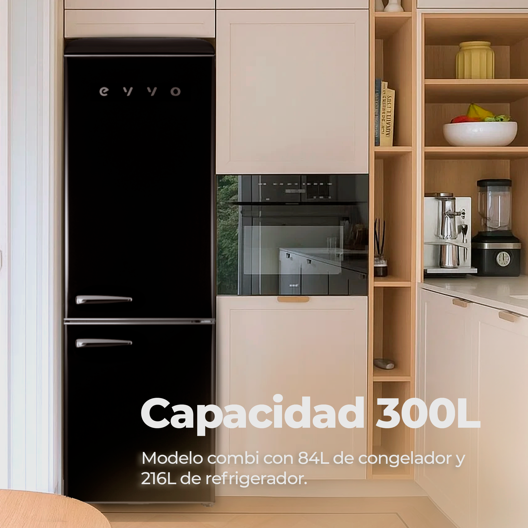 Frigorífico combi EVVO F55 Retro