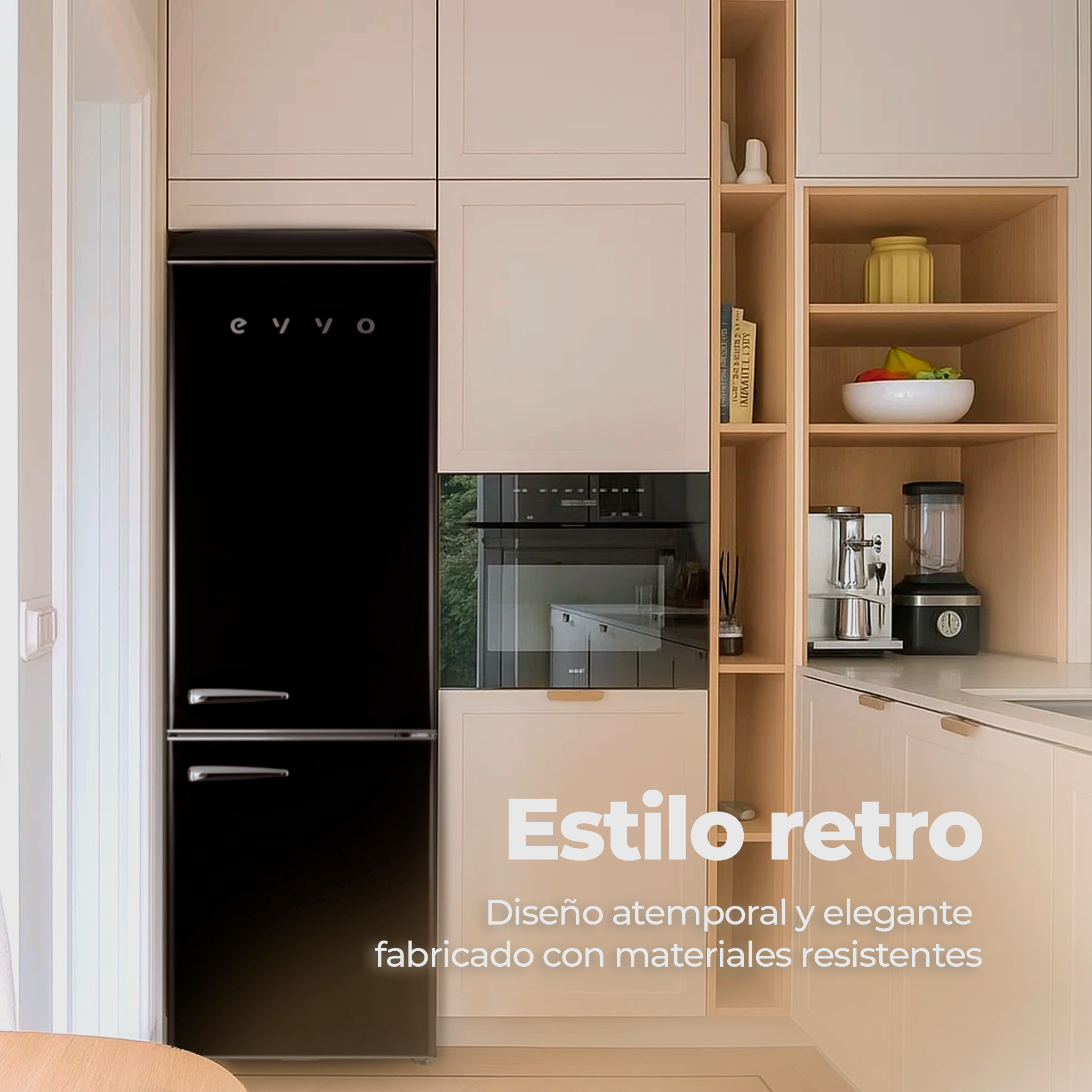 Frigorífico combi EVVO F55 Retro