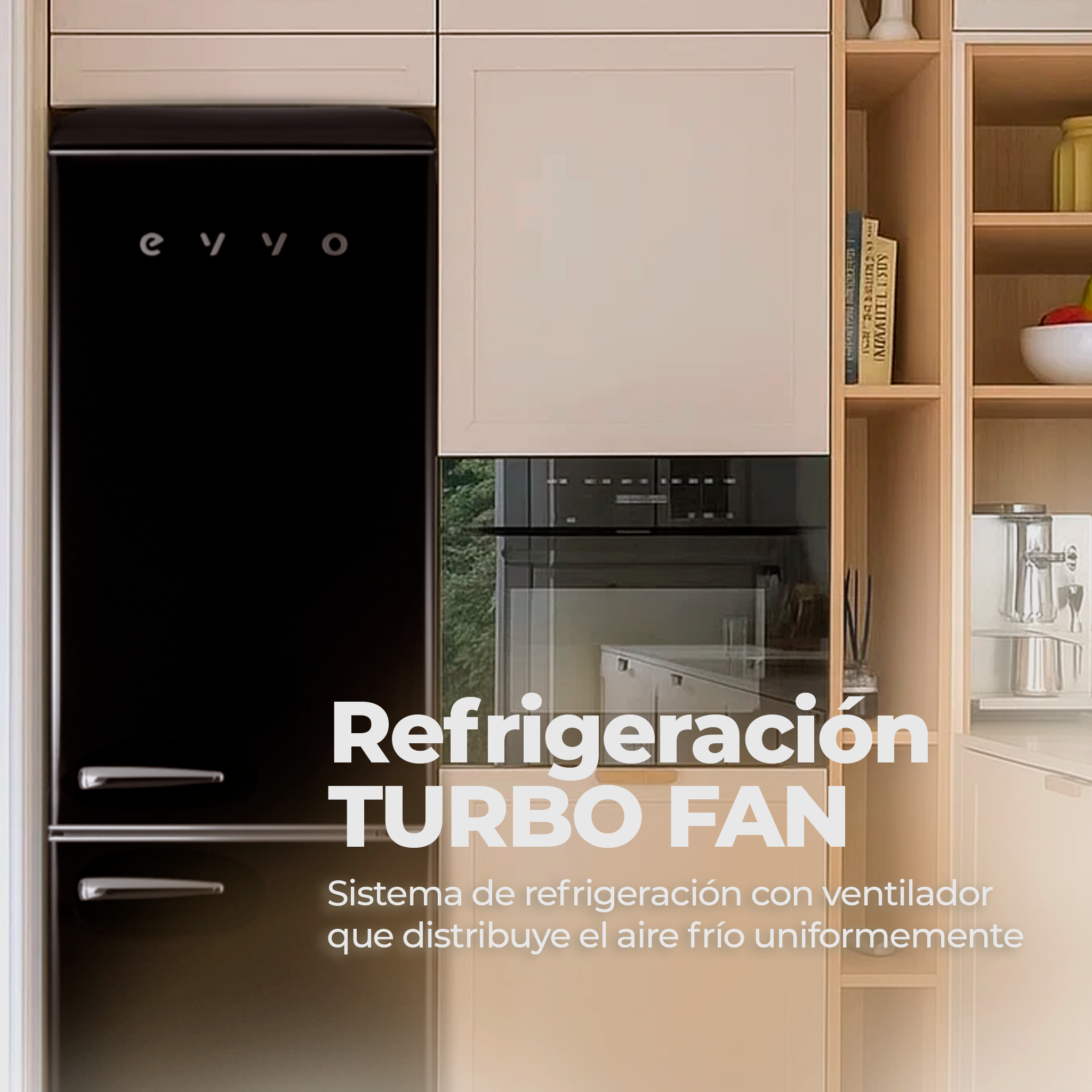 Frigorífico combi EVVO F55 Retro