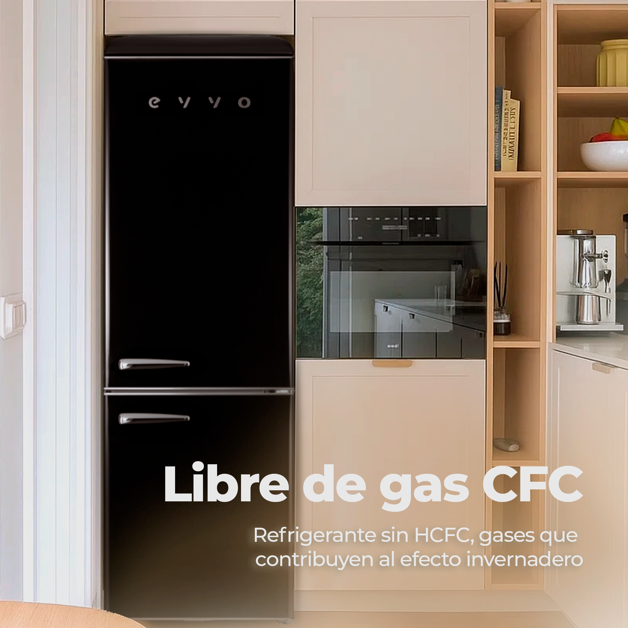 Frigorífico combi EVVO F55 Retro