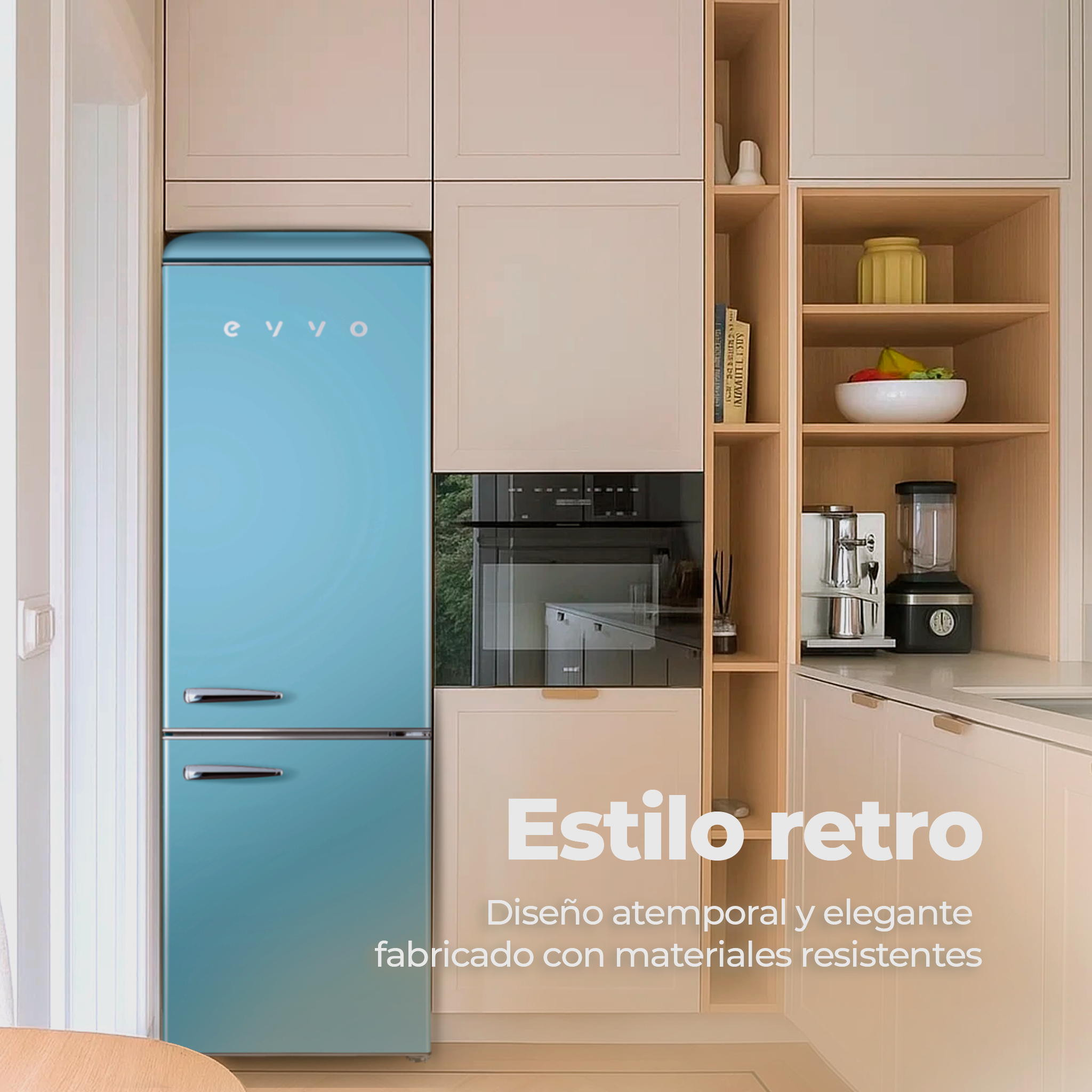 Frigorífico combi EVVO F55 Retro