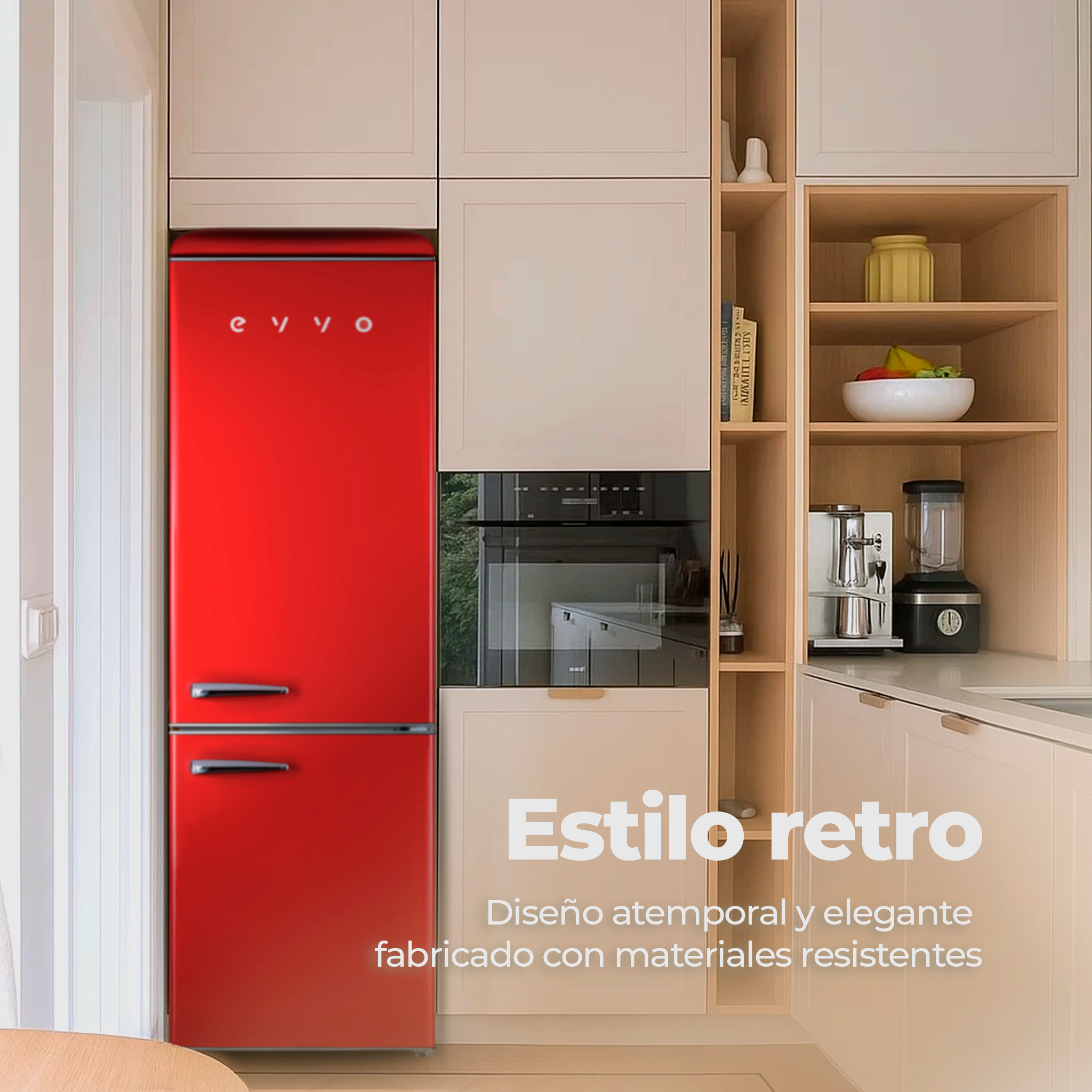 Frigorífico combi EVVO F55 Retro