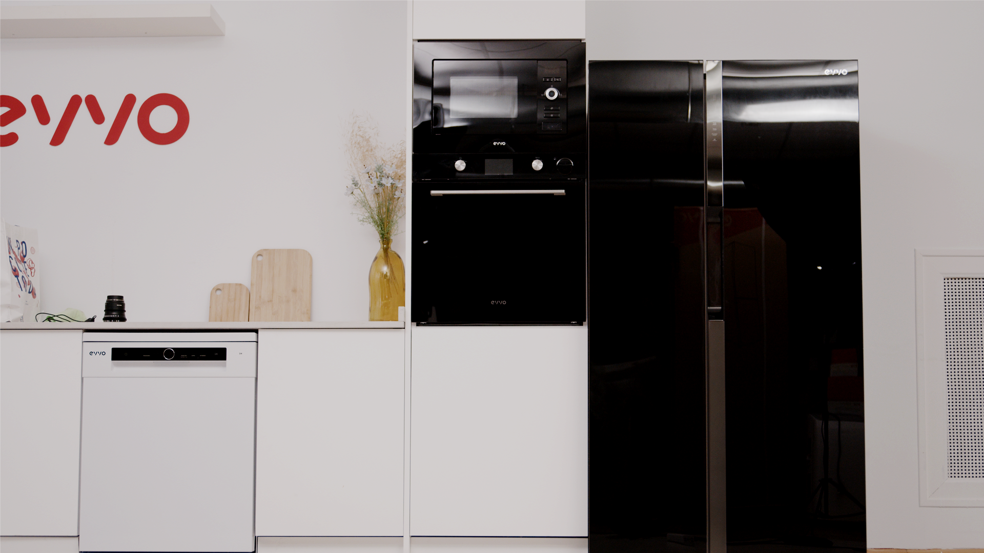 Frigorífico Americano EVVO F90B Glass Reacondicionado Clase A