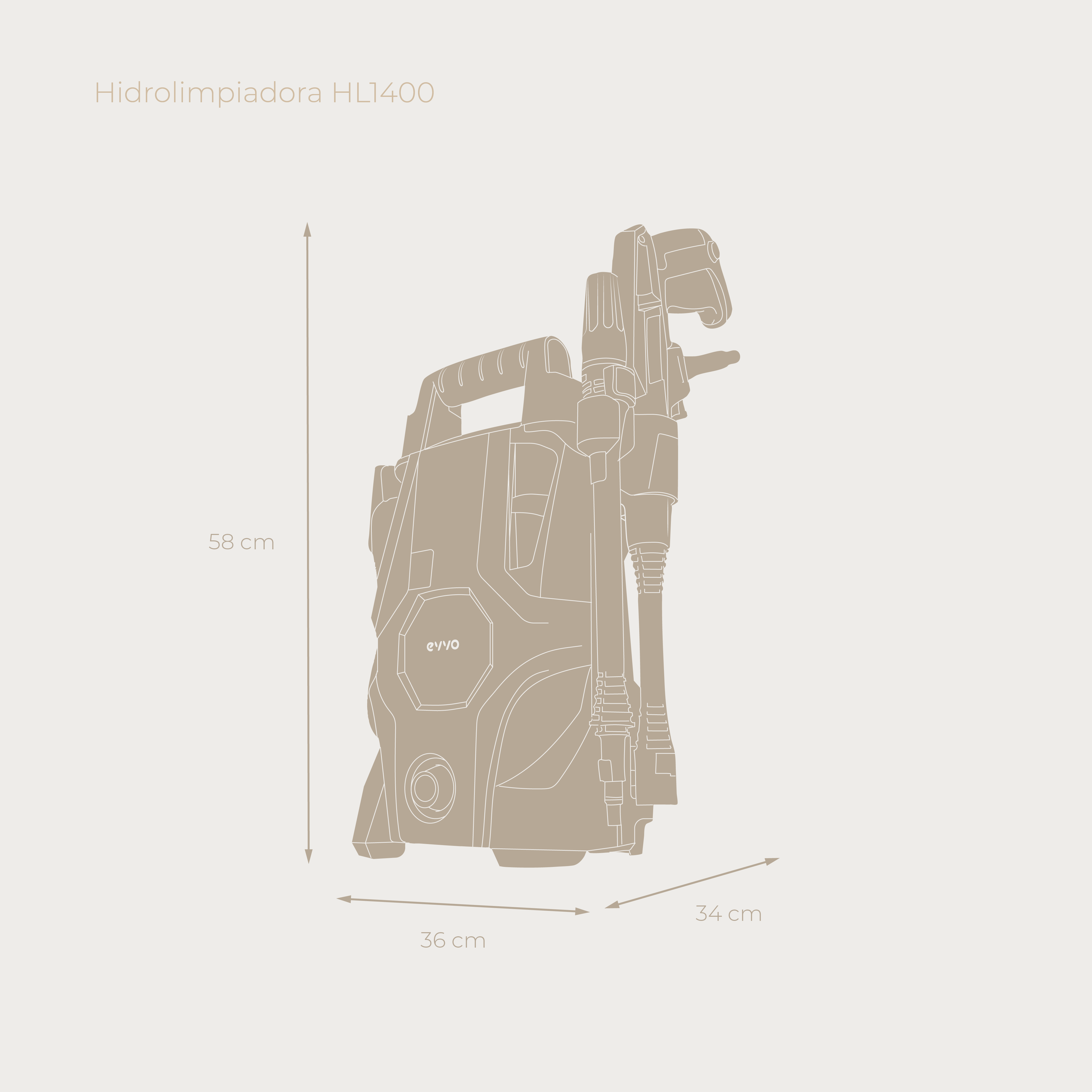 Hidrolimpiadora EVVO HL1400