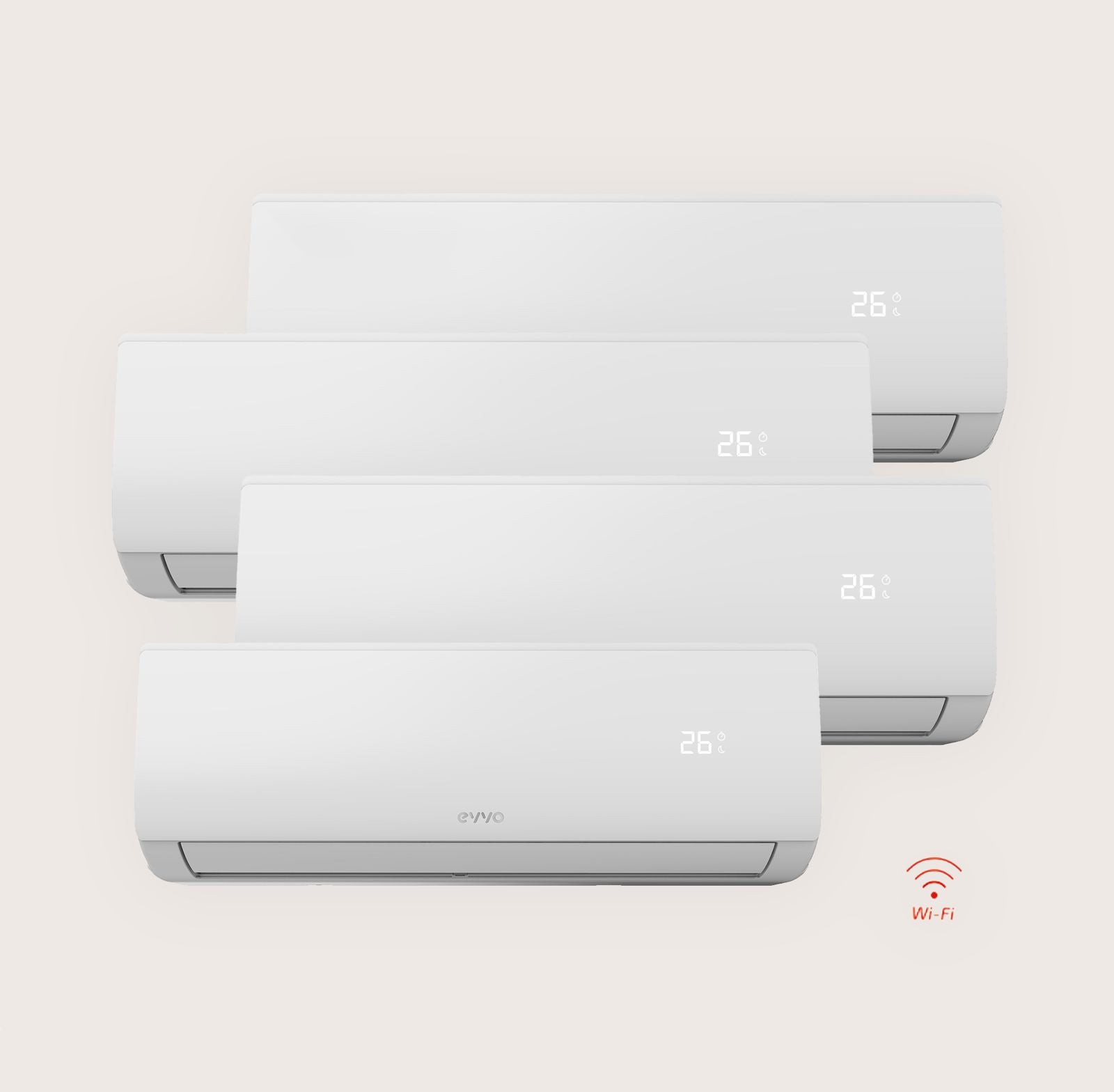 Aire acondicionado split EVVO Clima WiFi 4x1