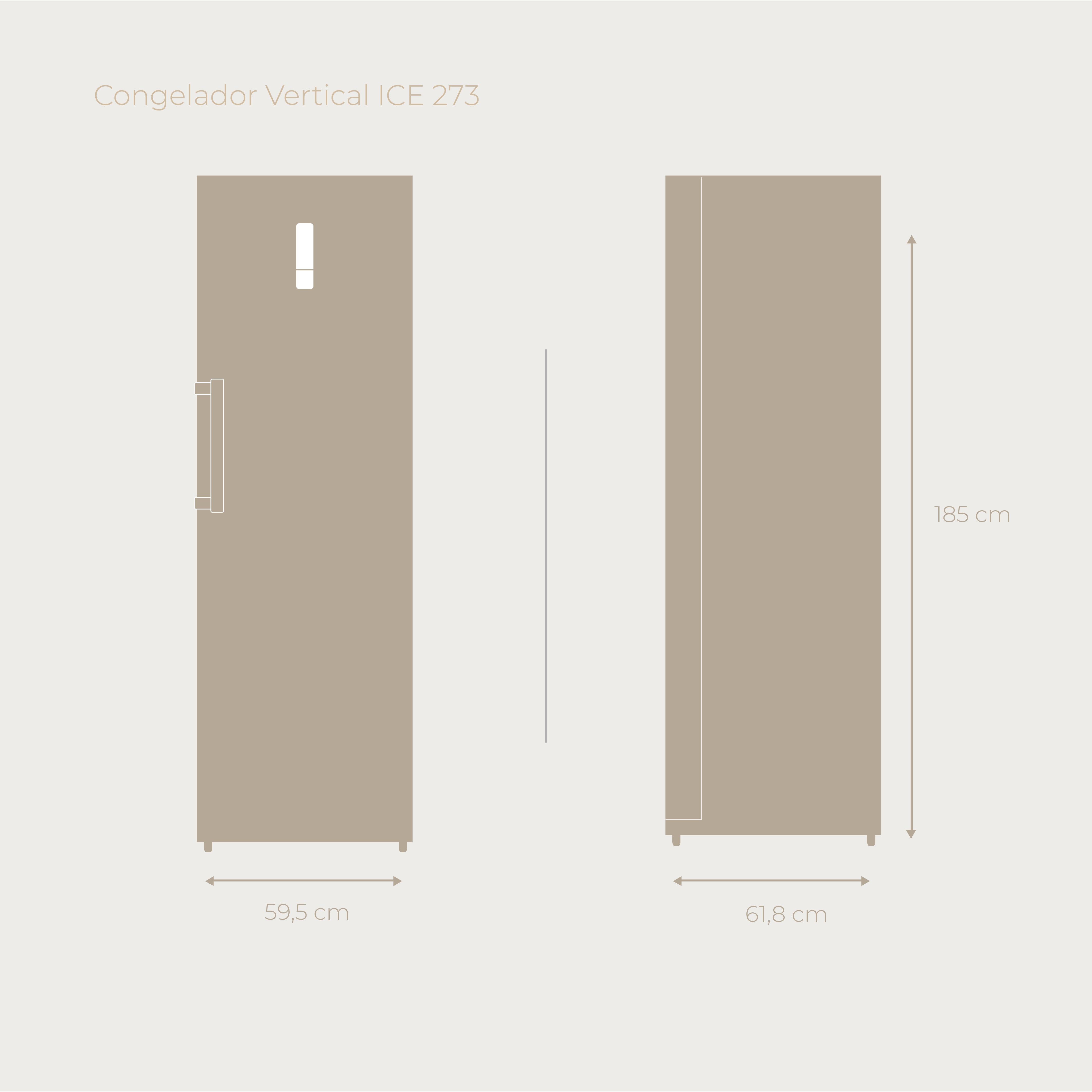 Congelador Vertical EVVO ICE 273