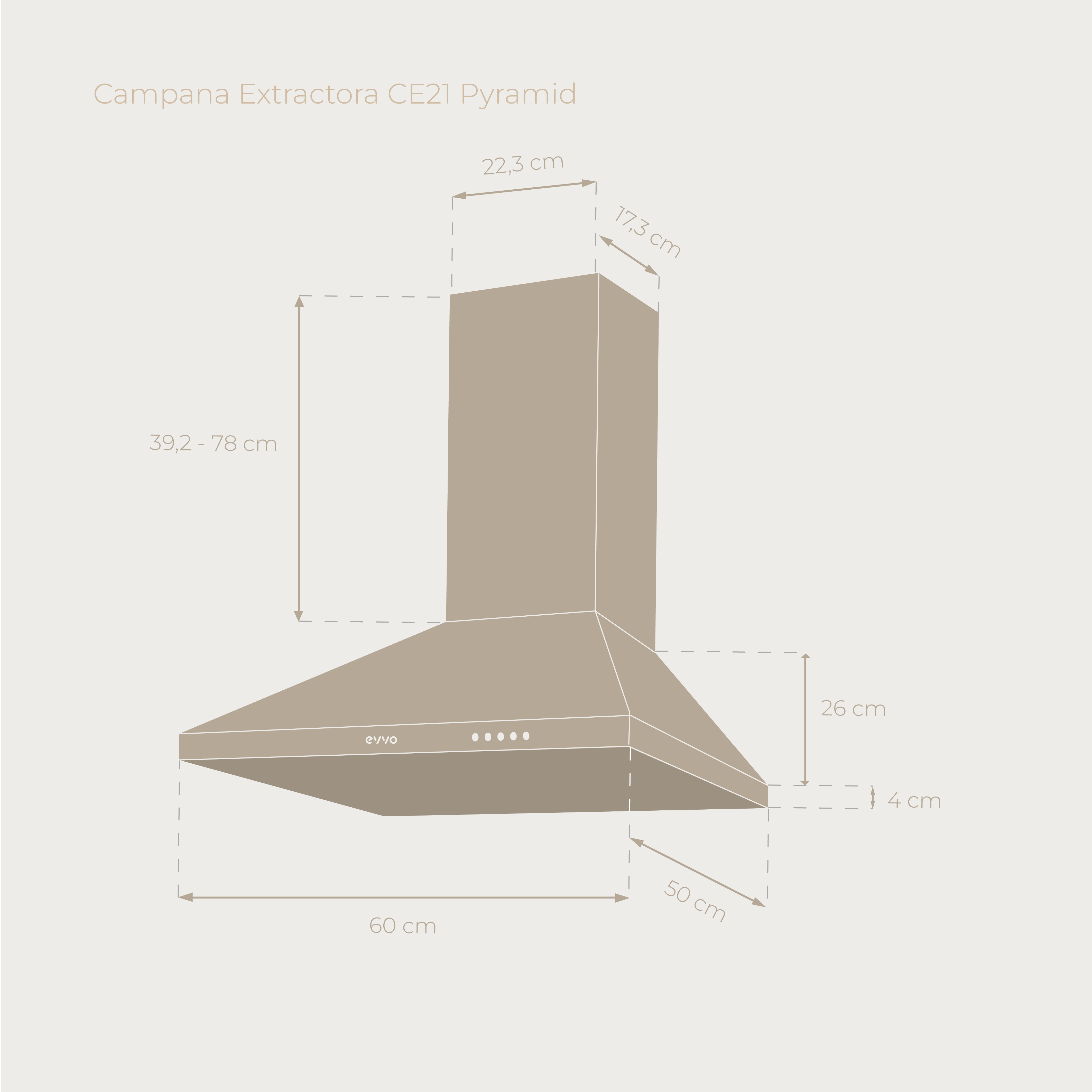 Campana Extractora EVVO CE21 Pyramid
