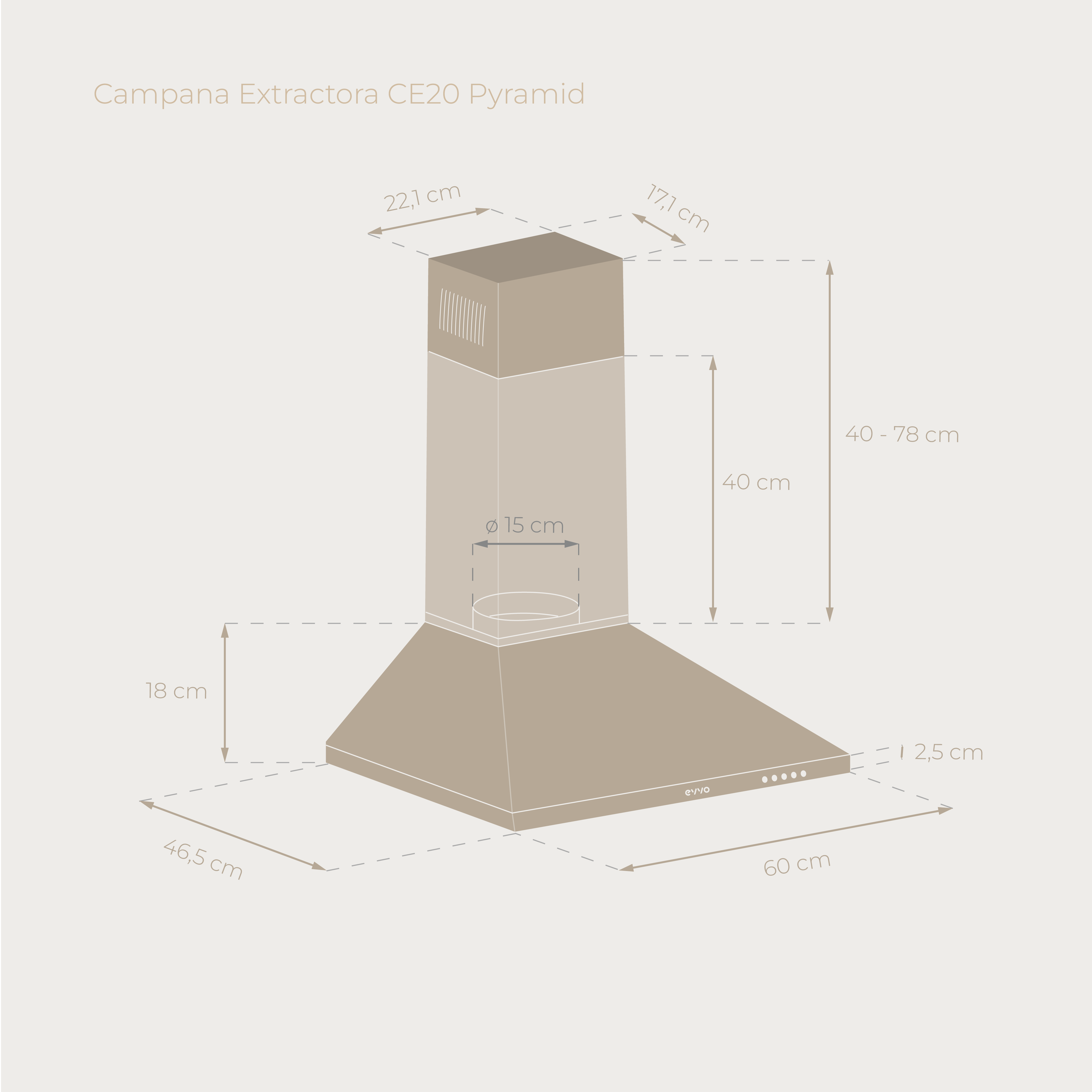 Campana Extractora EVVO CE20 Pyramid